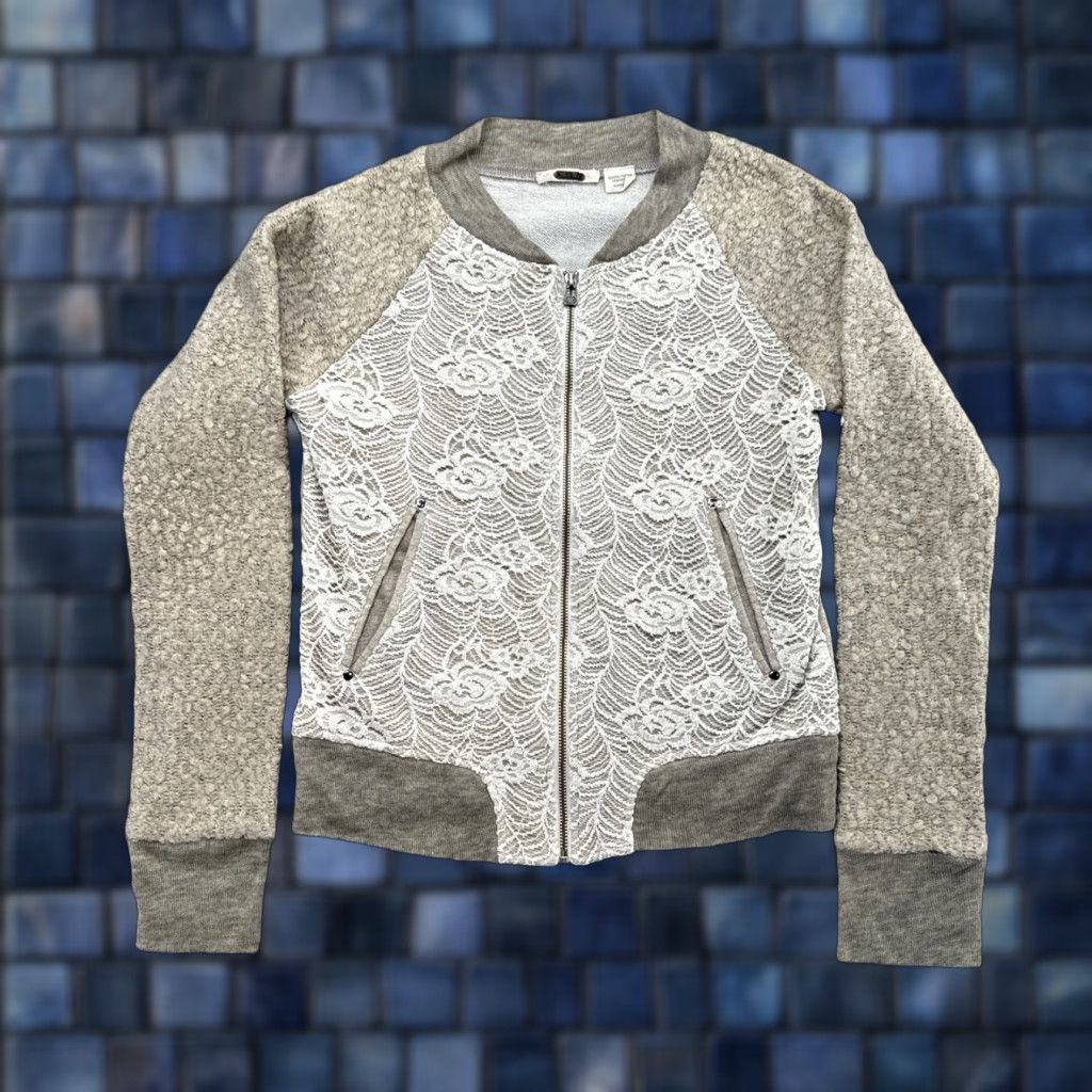 Miss Me Miss Me Cardigan Sweater Women Lace Full Zip Size L Multicolor Crochet 90s? Size L / US 10 / IT 46 - 1 Thumbnail