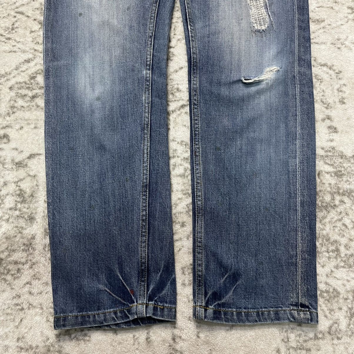 Sugar Cane Cube Sugar Japan Buckle Back Work Wear Denim Jeans Size US 30 / EU 46 - 6 Thumbnail