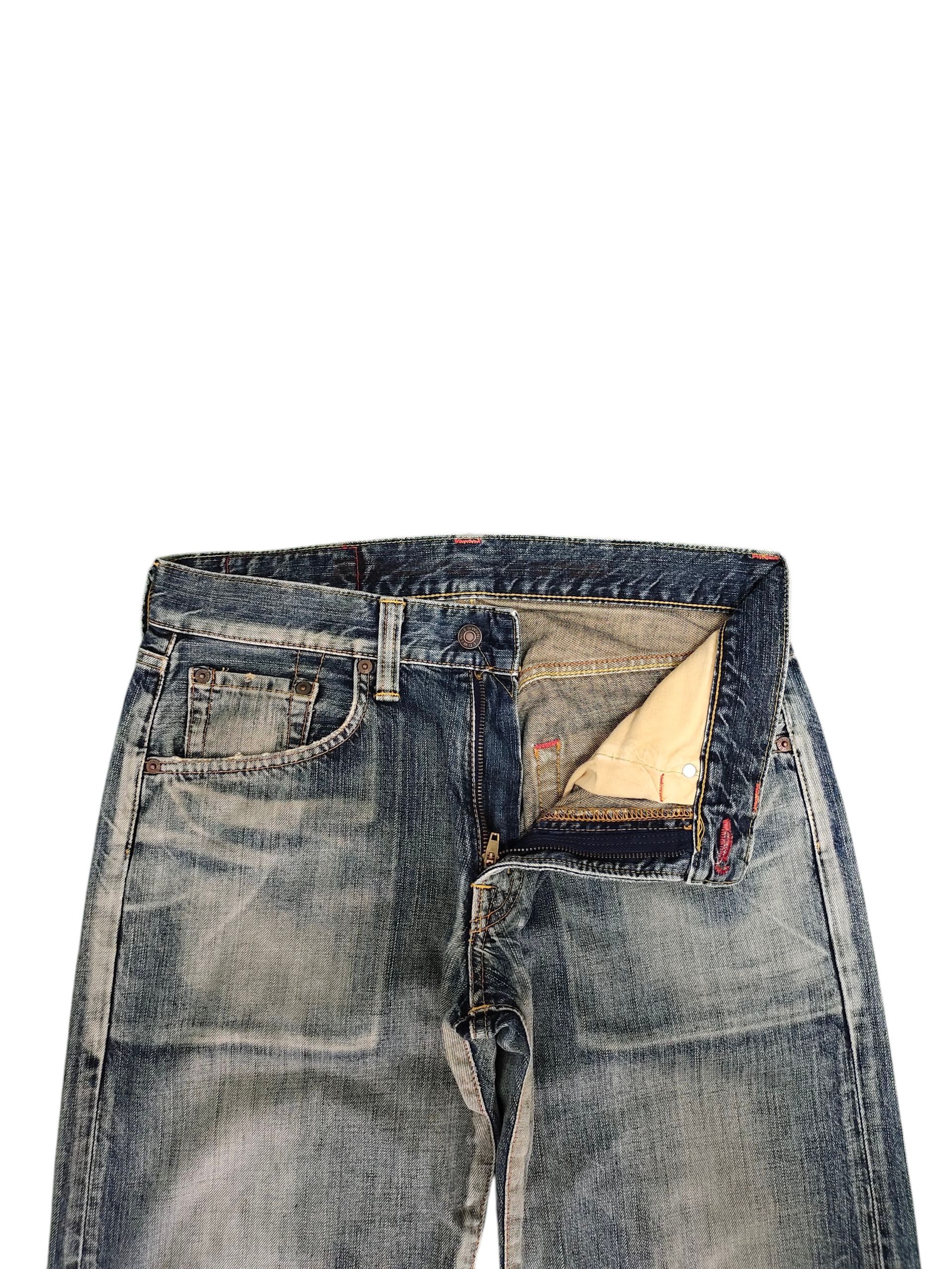 Comme des Garcons × Undercover Vintage Edwin 504 Japan Clawmark Distress Jeans Loose Fit Size US 30 / EU 46 - 7 Thumbnail
