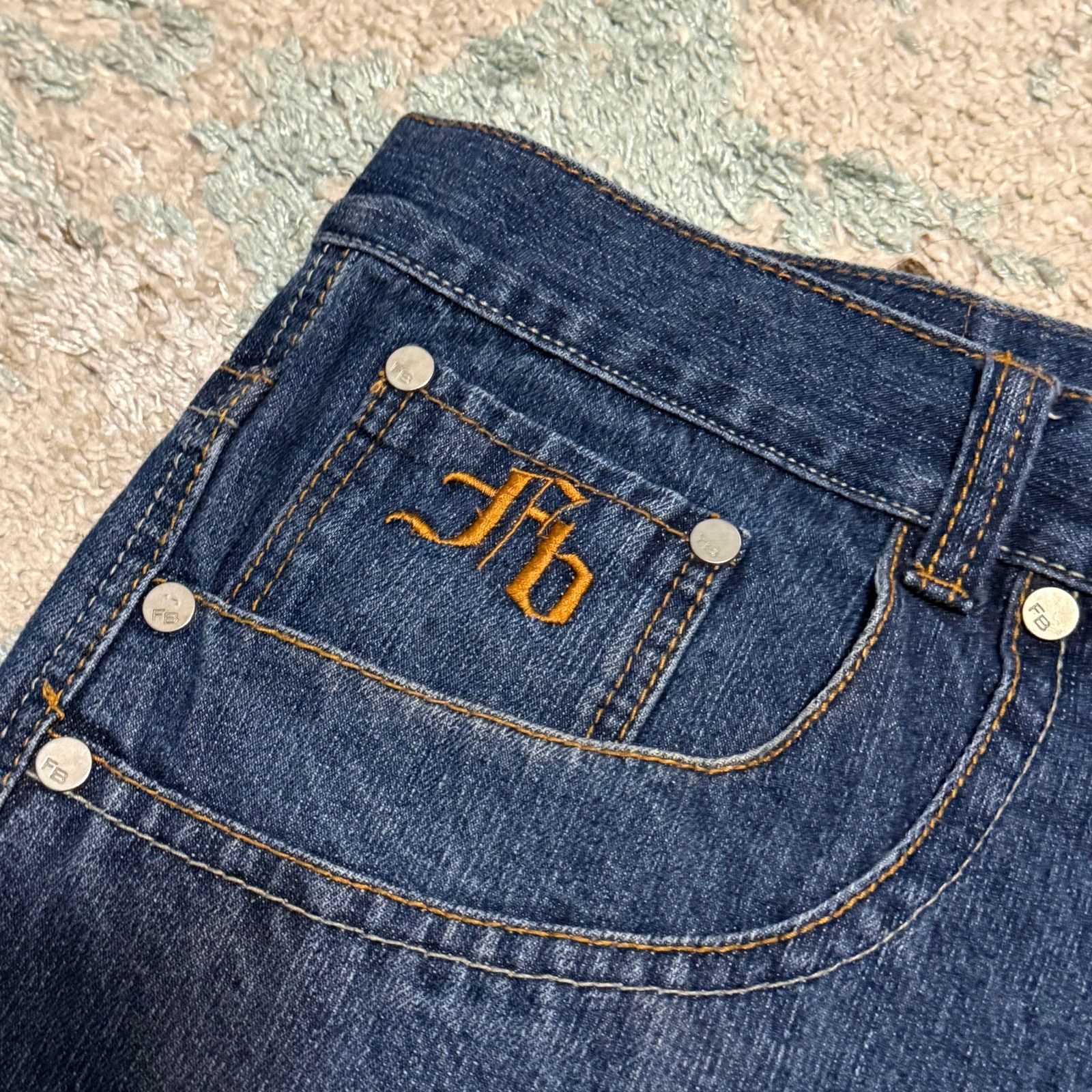 Fubu Vintage Fubu The Collection Baggy Jean Shorts Size 42 Y2K Size US 42 / EU 58 - 4 Thumbnail