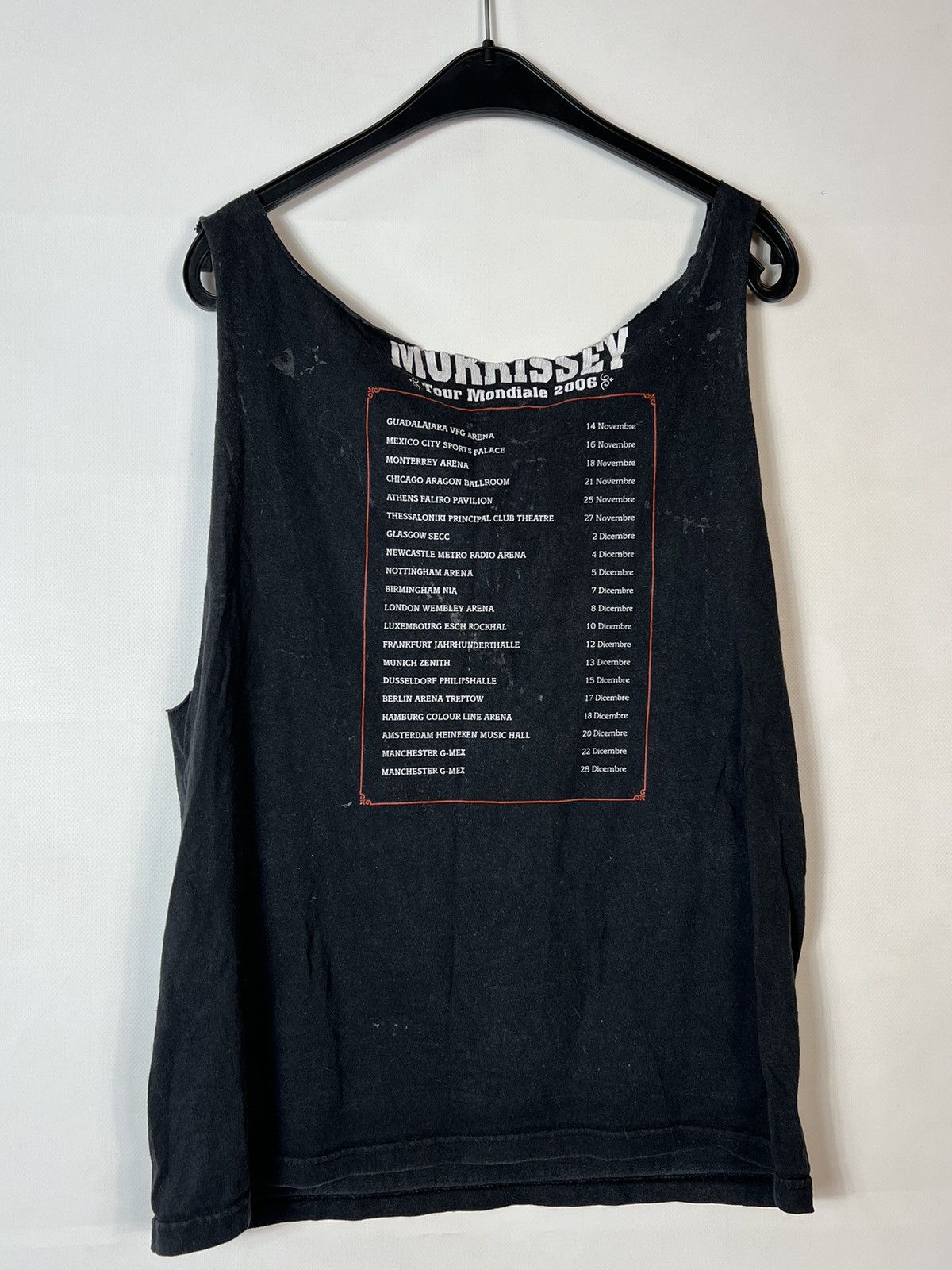 Vintage 🔥1+1=3🔥Morrissey 2006 Vintage Tour Mondiale Tank Top Tee Size US M / EU 48-50 / 2 - 2 Thumbnail
