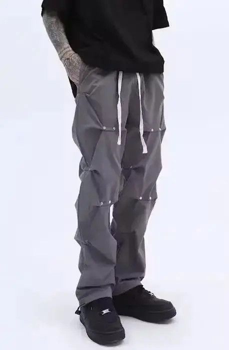 Japanese Brand × Vintage Stack Pleated Gray Sweatpants Size US 32 / EU 48 - 3 Thumbnail
