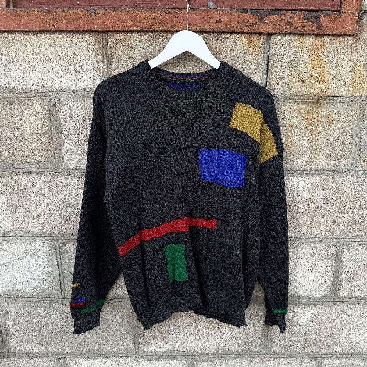 Aran Isles Knitwear Vintage Knit Abstractive Sweater Size 50 Old Money 00s USA Size US M / EU 48-50 / 2 - 1 Thumbnail
