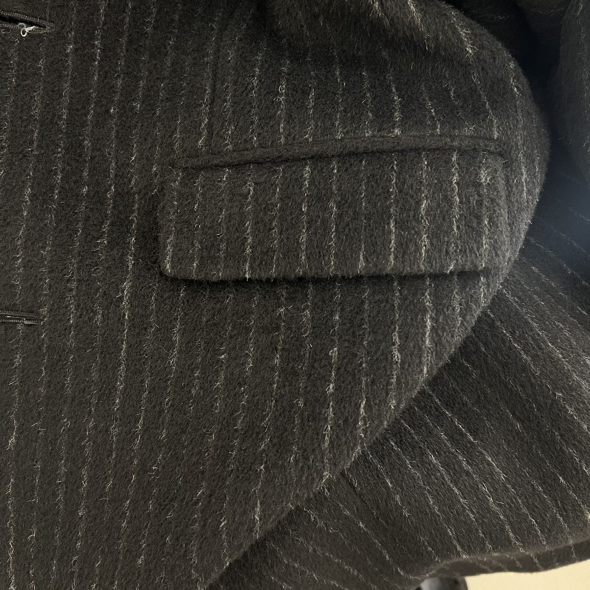 Saint Laurent Paris Saint Laurent Striped Overcoat in Large Size US L / EU 52-54 / 3 - 5 Thumbnail
