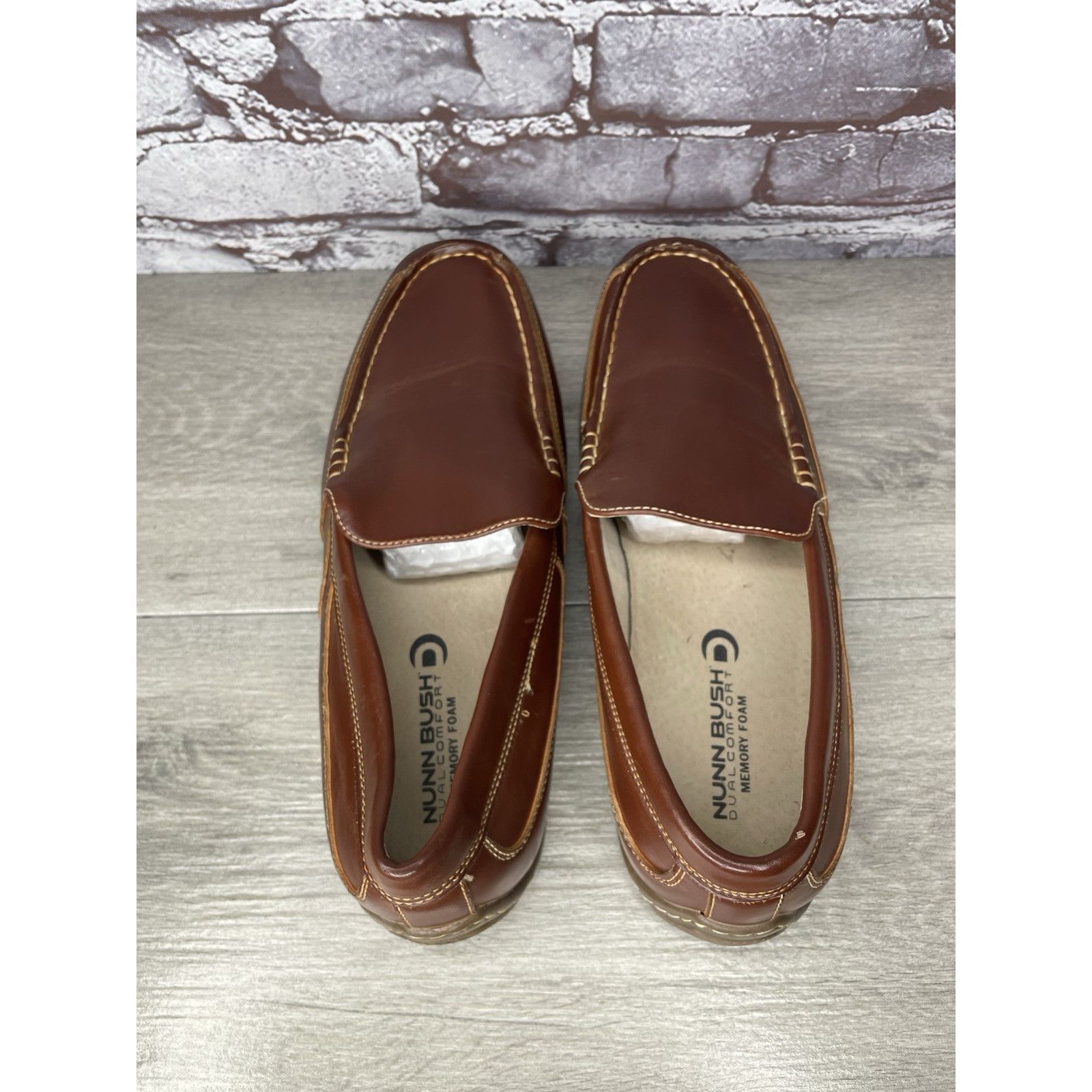 Nunn Bush Nunn Bush Dual Comfort Brown Faux Leather Driving Loafers Sh Size US 10 / EU 43 - 7 Thumbnail