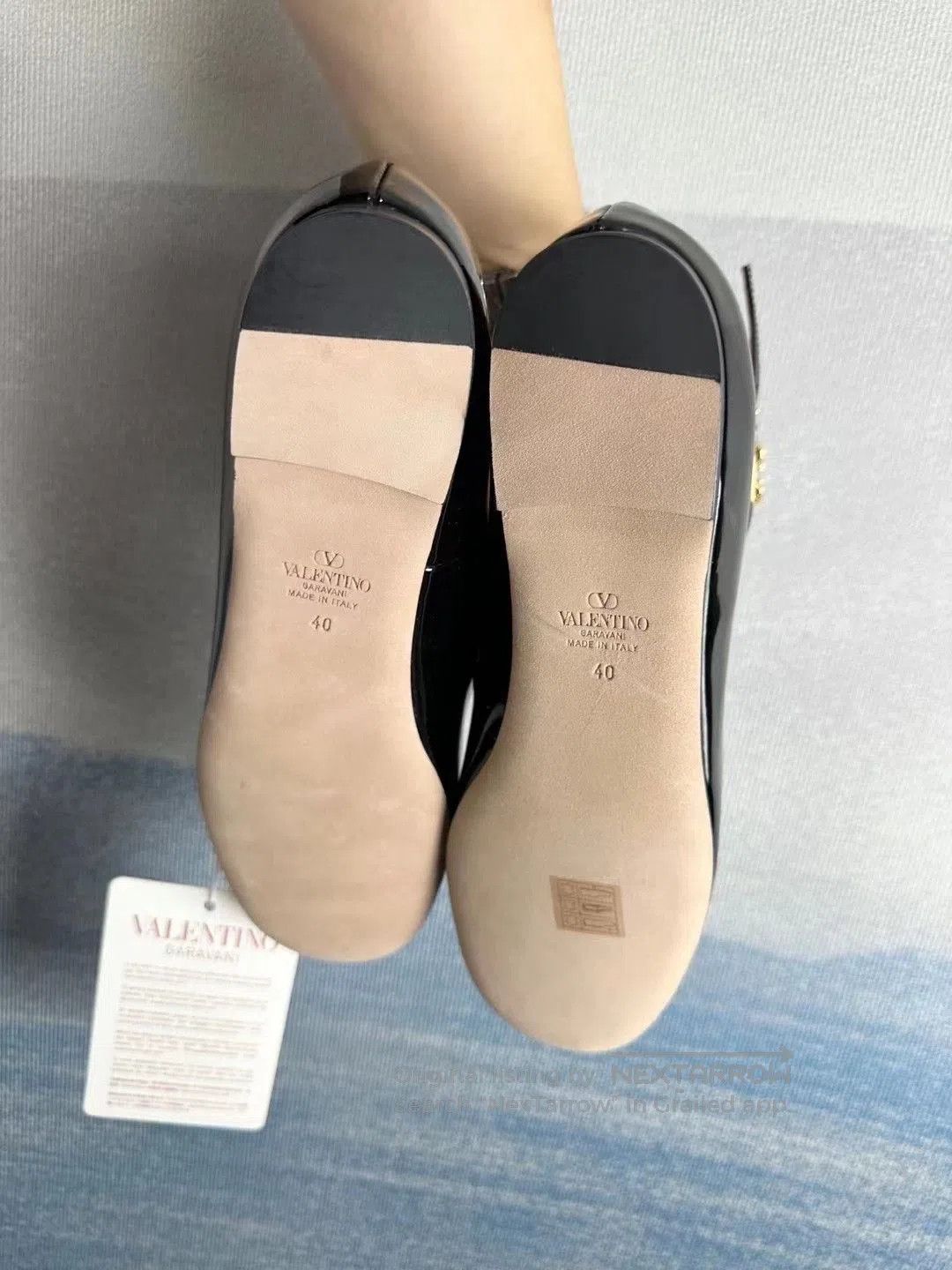 Valentino Valentino Black Patent Leather Flats. Size US 8.5 / IT 38.5 - 3 Thumbnail