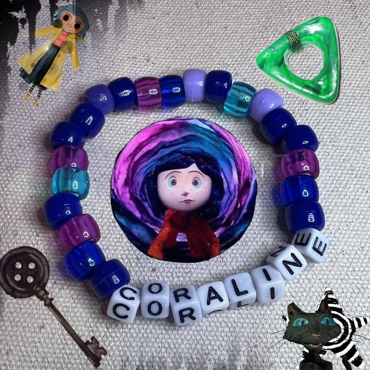 Handmade × Streetwear CORALINE X KANDI FRIENDSHIP BRACELET Y2K | Grailed