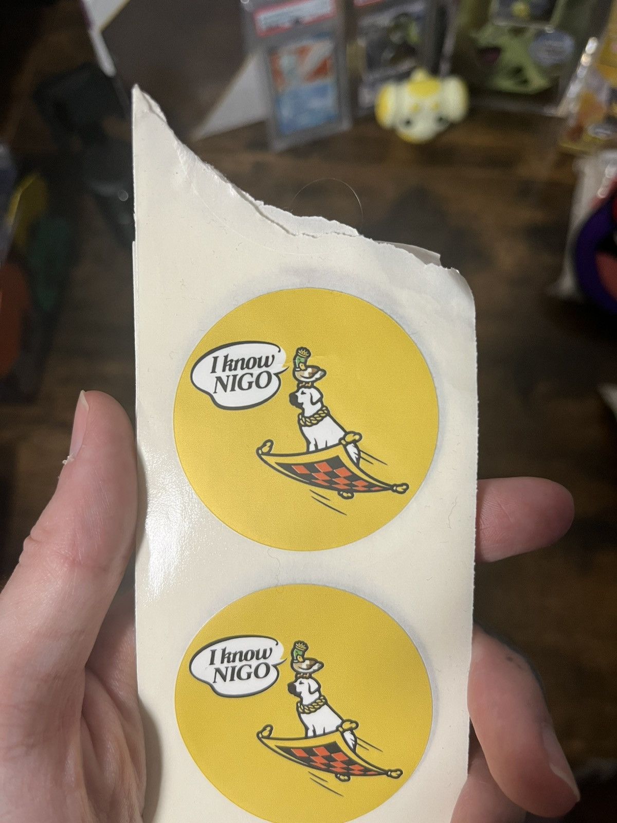 Nigo I know nigo sticker pick your color Size ONE SIZE - 2 Thumbnail