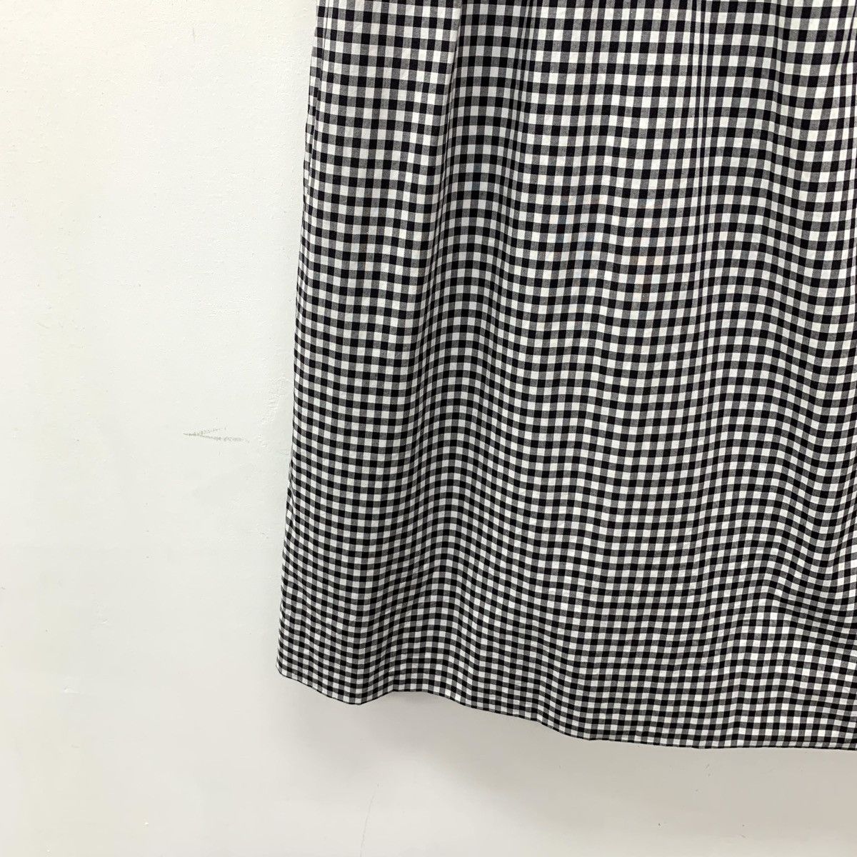 Miu Miu Miu Miu Plaid Ruffled Square Short Sleeve Dress K26WX Size XS / US 0-2 / IT 36-38 - 4 Thumbnail