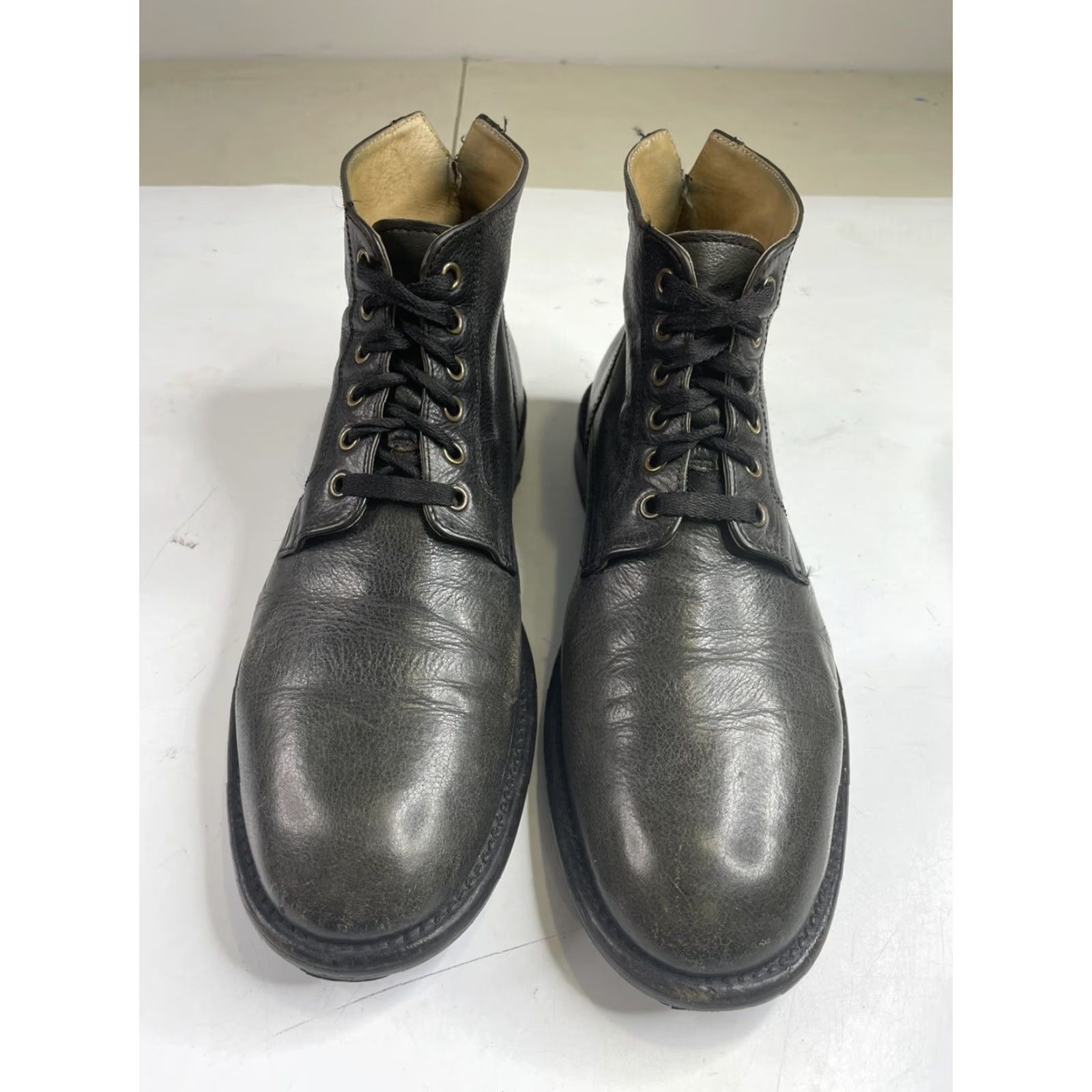 Ecco ECCO Mens 42 EU 8/8.5 US Gray Leather Lace Up Ankle Comfort Dress Boots City Chukka Boots Mens Leather Upper Footwear Size US 8 / EU 41 - 4 Thumbnail