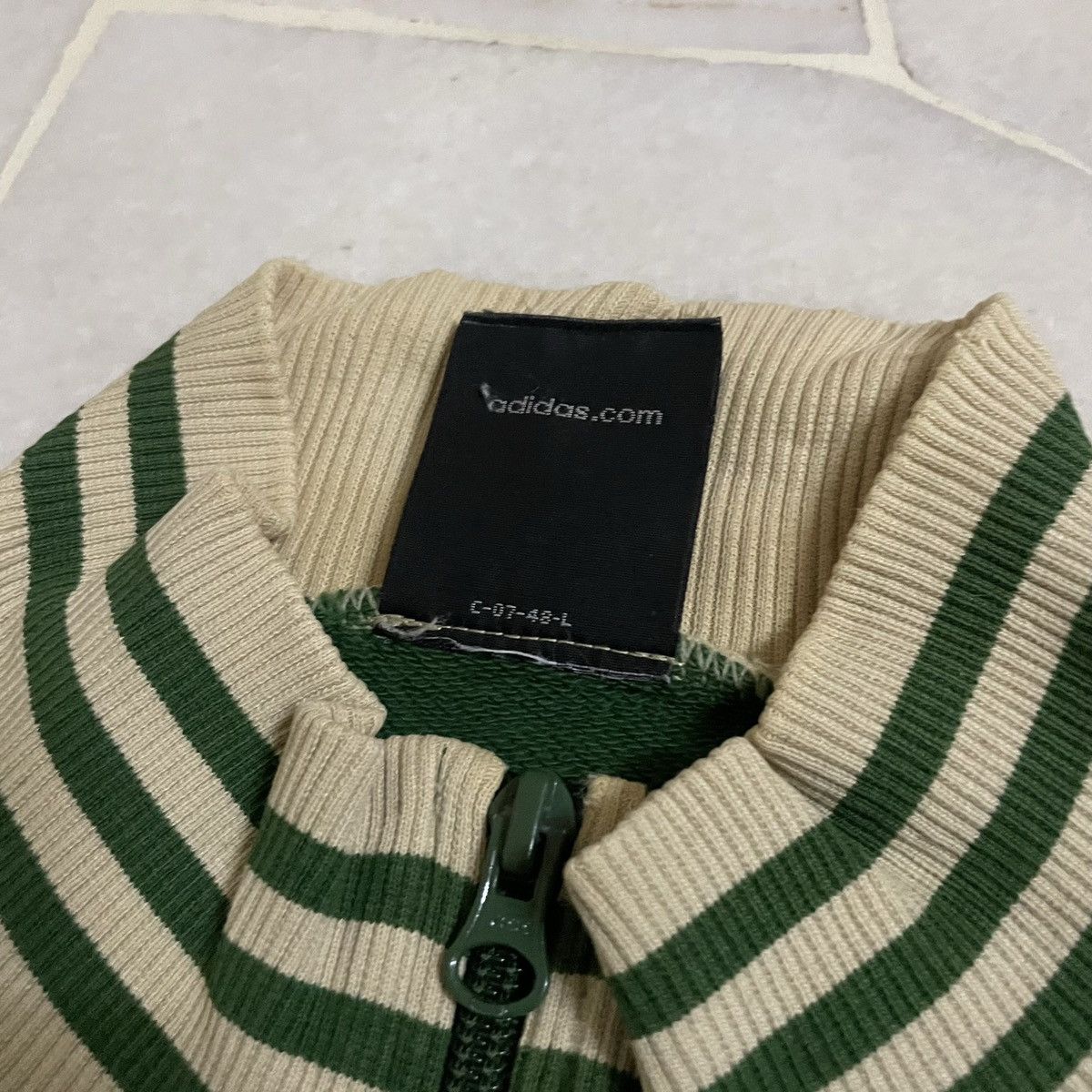 Adidas Vintage classic Adidas Jacket Zipper with collar Size US L / EU 52-54 / 3 - 8 Thumbnail