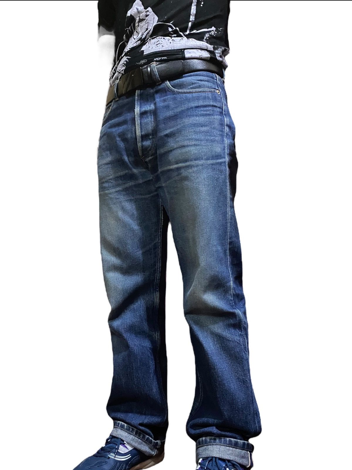 A.P.C. A.P.C Rue De Fleurus Selvedge Denim Mud Wash Loose Jeans Size US 30 / EU 46 - 19 Thumbnail