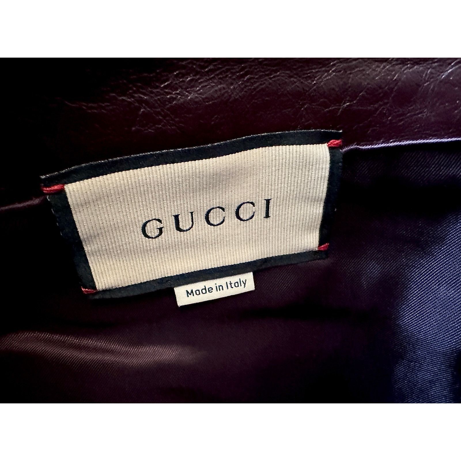 Gucci Gucci NWT Bordeaux Soft Calf Leather Pants Size 31" - 3 Thumbnail
