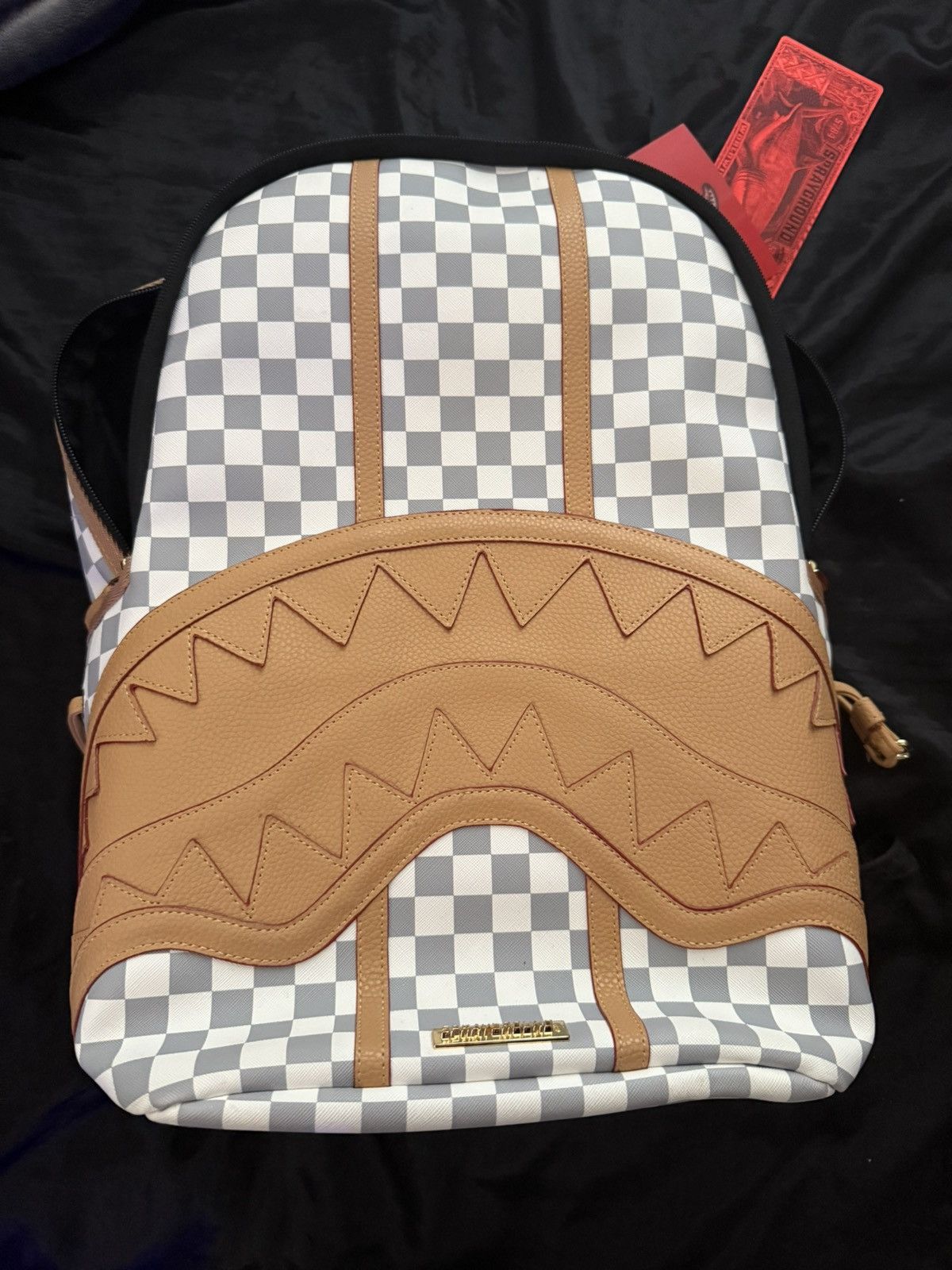 Sprayground Sprayground Henny Raceway Cream Backpack Size ONE SIZE - 7 Thumbnail