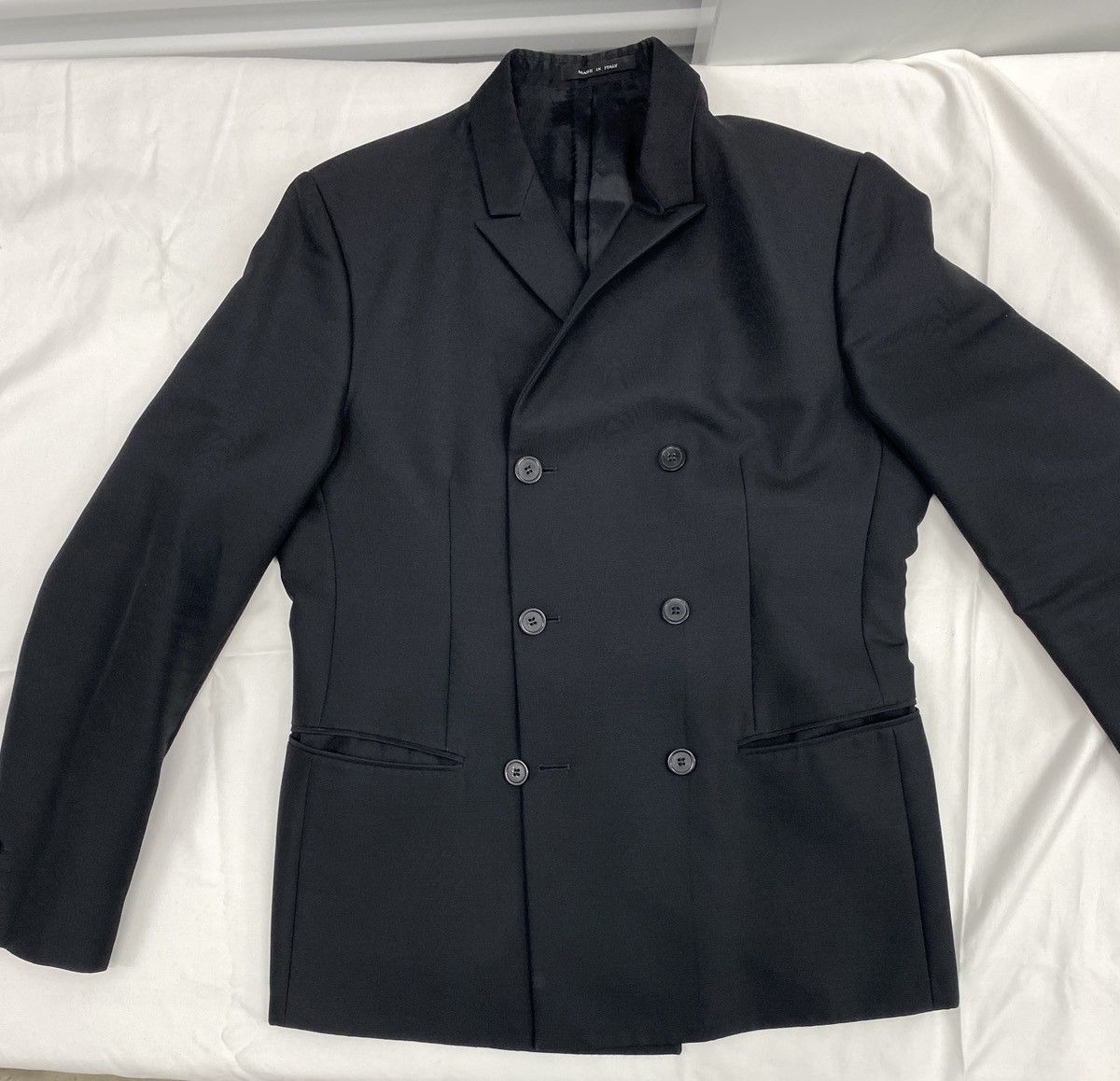 Emporio Armani Emporio Armani Virgin Wool Double-breasted Blazer Size 40R - 12 Thumbnail