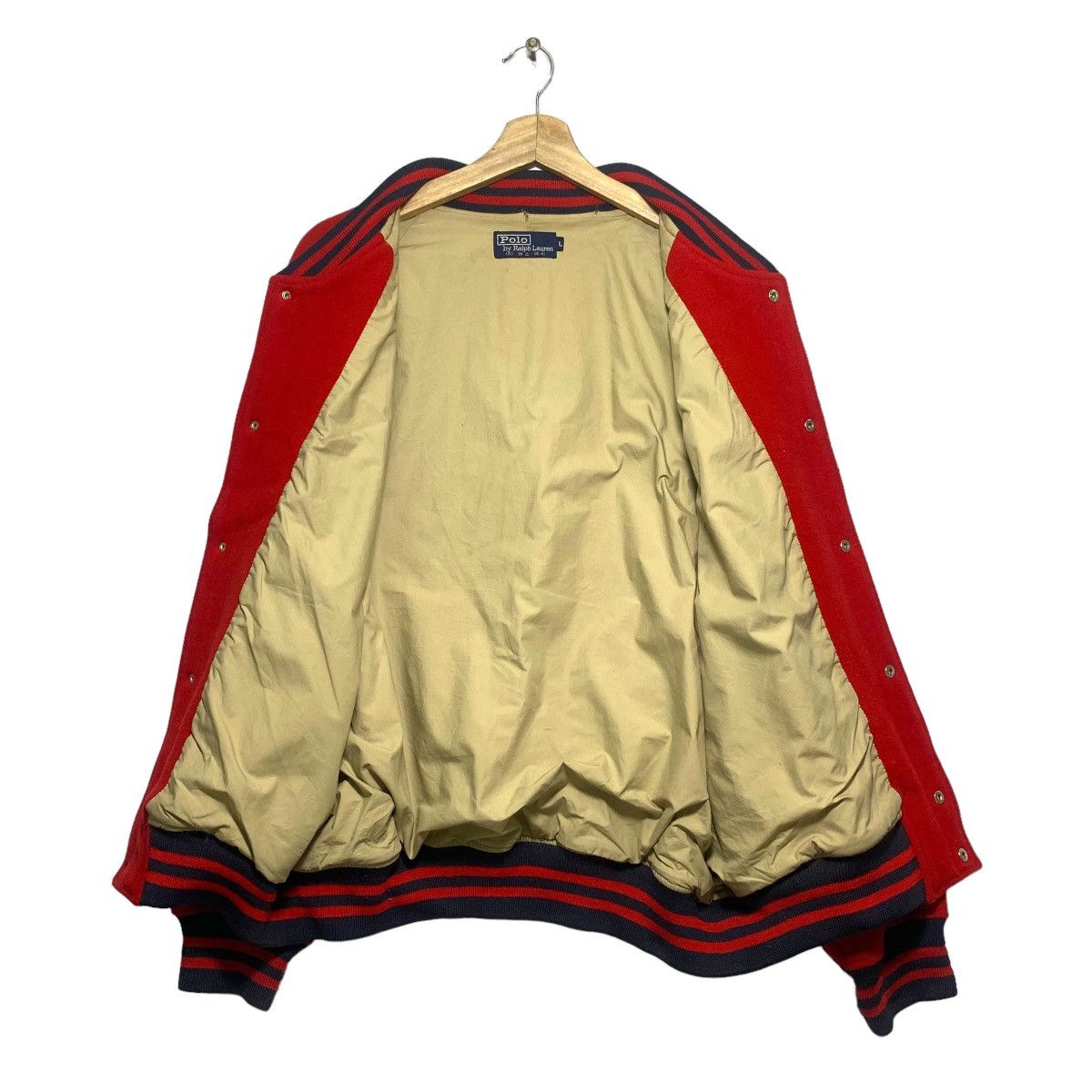 Polo Ralph Lauren Vintage Wool Varsity Jacket Size US L / EU 52-54 / 3 - 6 Thumbnail