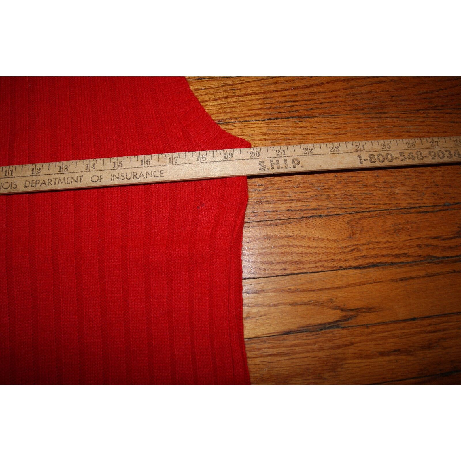 Other VTG Sweetree Red Cardigan Sweater Vest Pockets Womens M USA Size M / US 6-8 / IT 42-44 - 7 Thumbnail