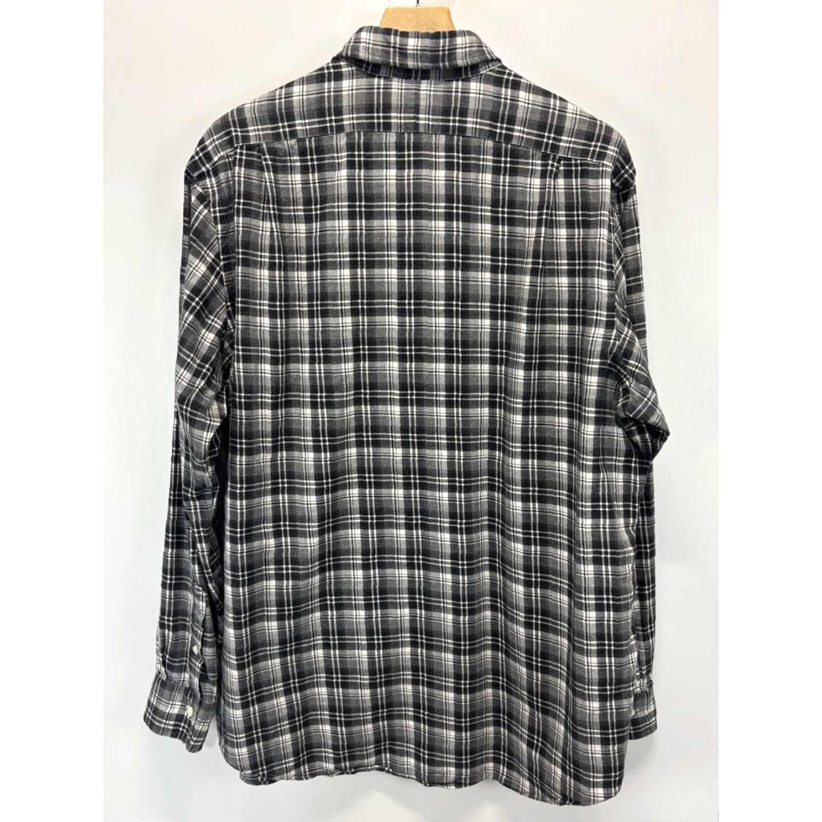 Polo Ralph Lauren VINTAGE Polo Ralph Lauren Shirt Mens XXL Long Sleeve Classic Fit Plaid Black Grey Cotton Size US XXL / EU 58 / 5 - 3 Thumbnail