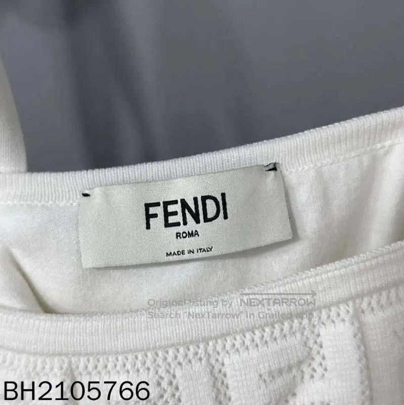 Fendi Fendi White Knitted Cardigan and Top Set . Size XXS / US 00 / IT 34 - 6 Thumbnail