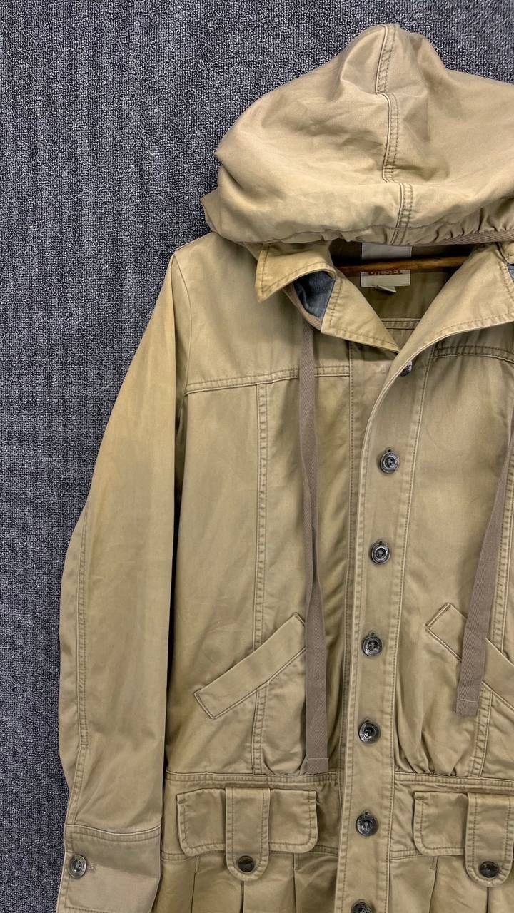 Diesel Vintage Diesel Hoodie Rare Punk Style Long Jacket Size M / US 6-8 / IT 42-44 - 3 Thumbnail