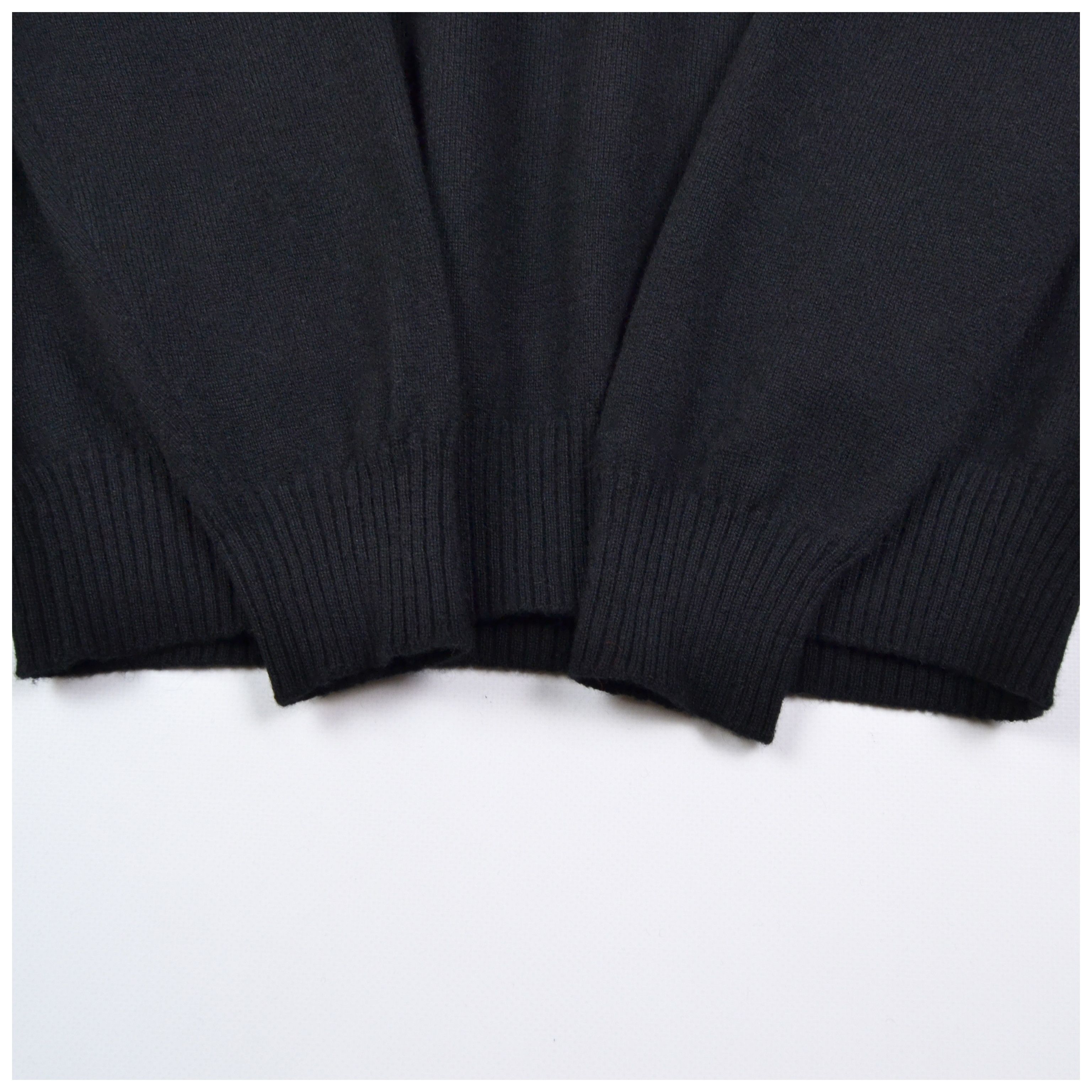 Loro Piana Vintage Loro Piana Black Cashmere Shawl Collar Sweater Size XL / US 12-14 / IT 48-50 - 7 Thumbnail
