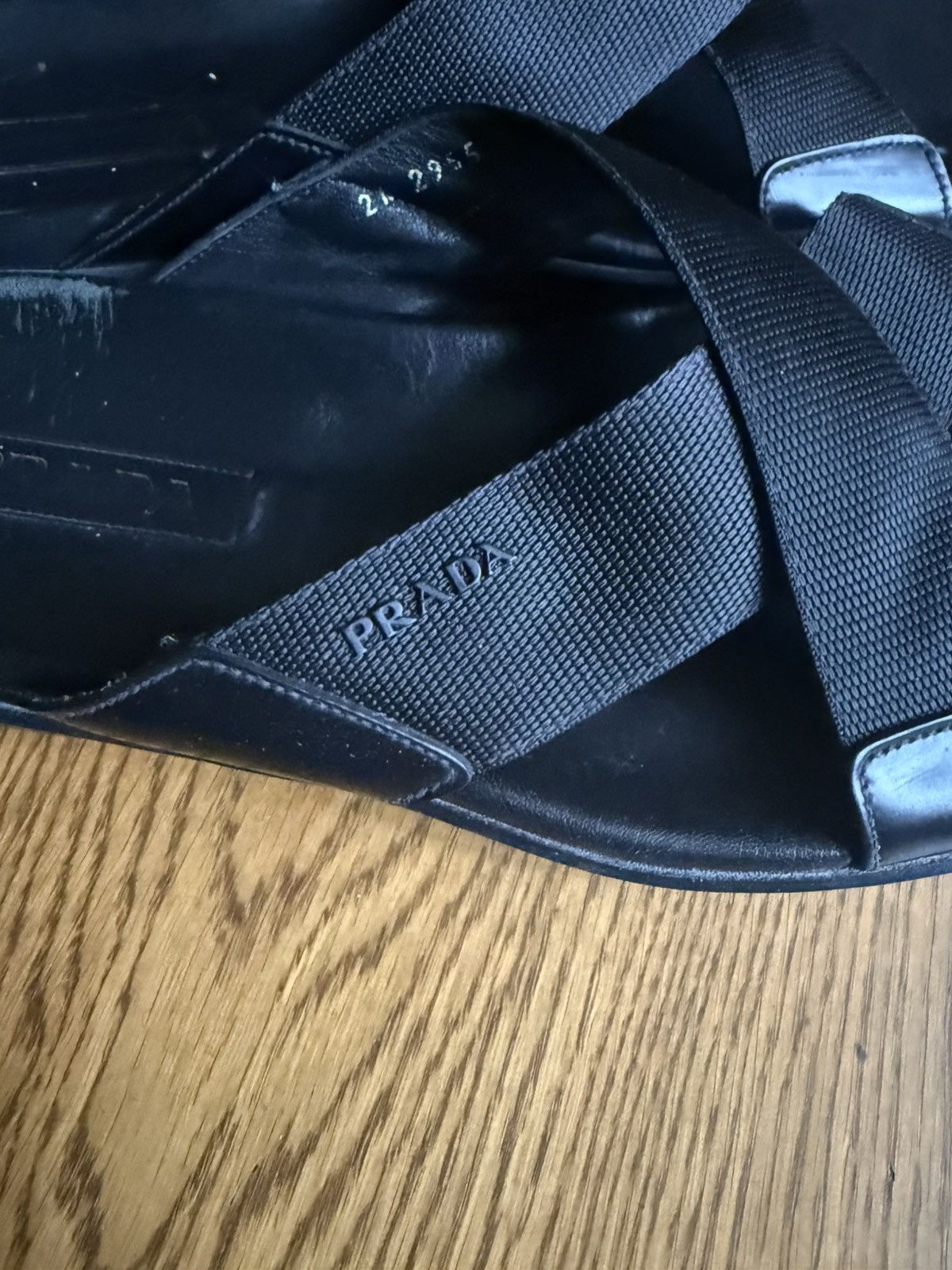 Prada Prada Leather Sandals Size US 11 / EU 44 - 2 Thumbnail