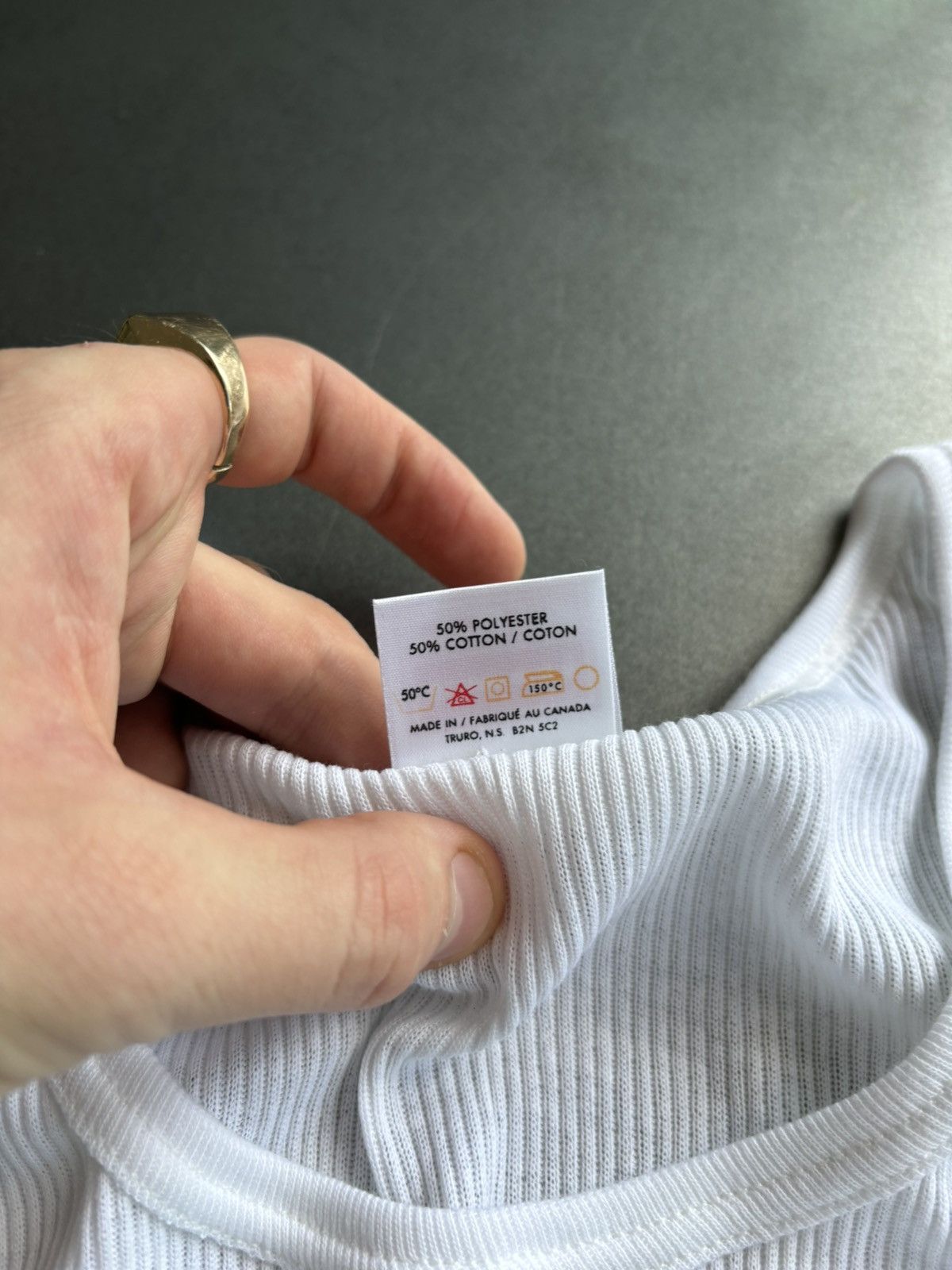 Hanes × Vintage 1980s Vintage Tank Top 50/50 Blank Undershirt Wife Stanfield Size US M / EU 48-50 / 2 - 5 Thumbnail