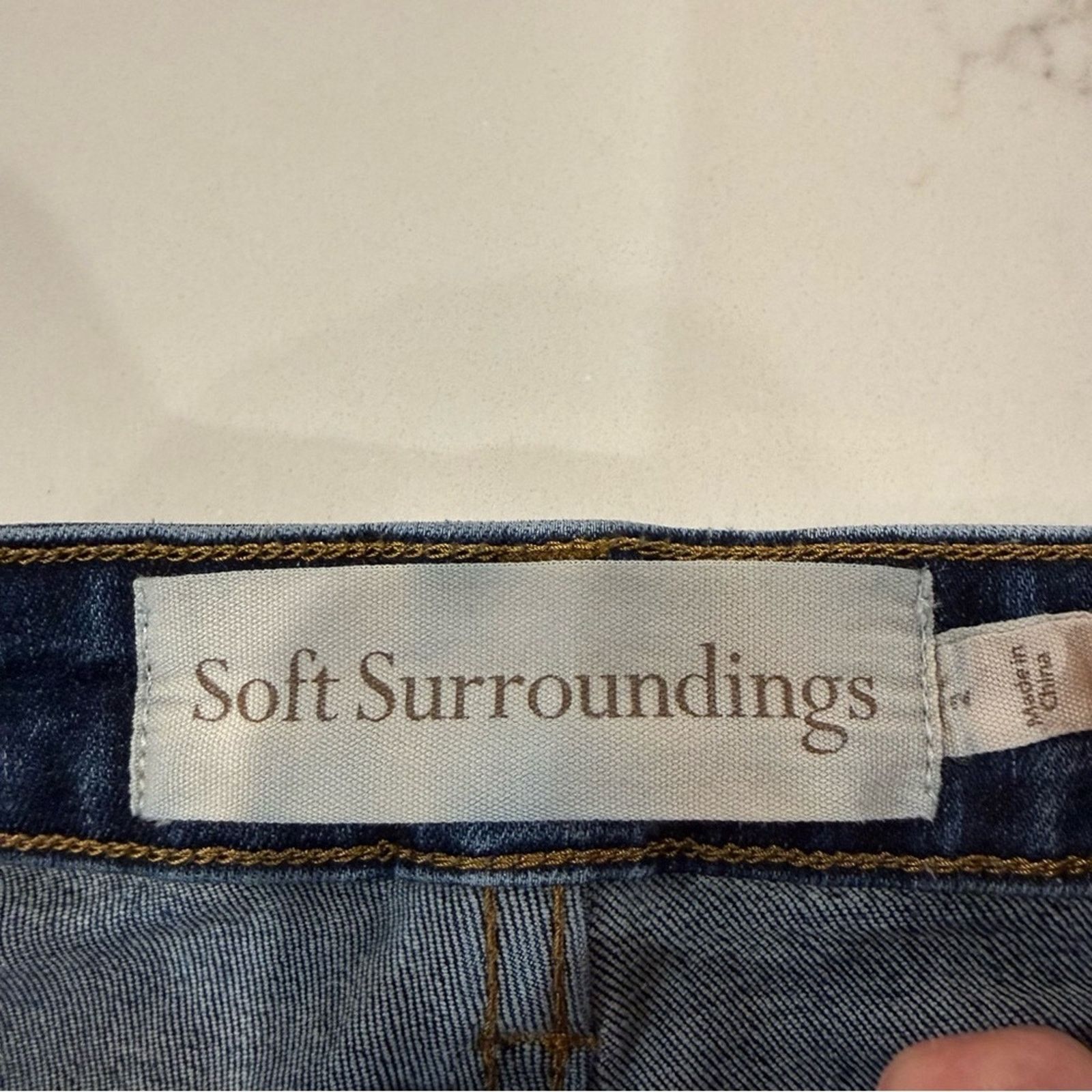 Soft Surroundings Soft Surroundings Ultimate Denim Flare Jeans Women’s 2 Size 26" / US 2 / IT 38 - 6 Thumbnail