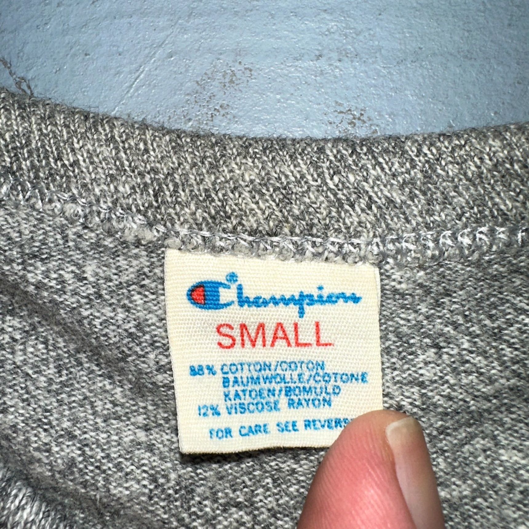 Champion VINTAGE Champion Shirt Men Gray Oregon Axemen VTG T Shirt Eugene High School 80s 1980s Rare School Logo Graphic Print Crew Neck Short Sleeve Size S Size US S / EU 44-46 / 1 - 4 Thumbnail