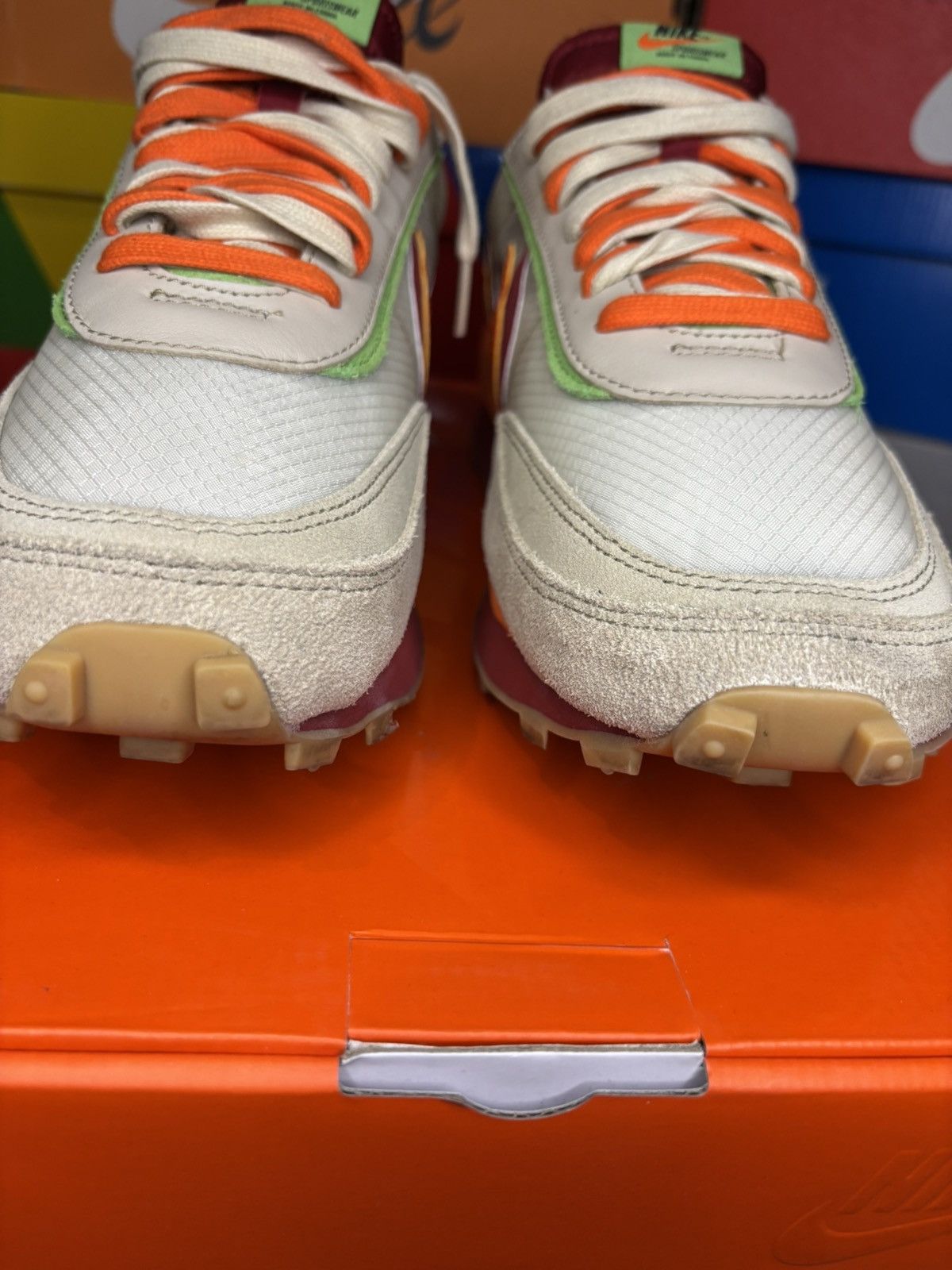 CLOT × Nike × Sacai Sacai X Clot X Nike LDWaffle ‘net orange’ Size US 11 / EU 44 - 3 Thumbnail