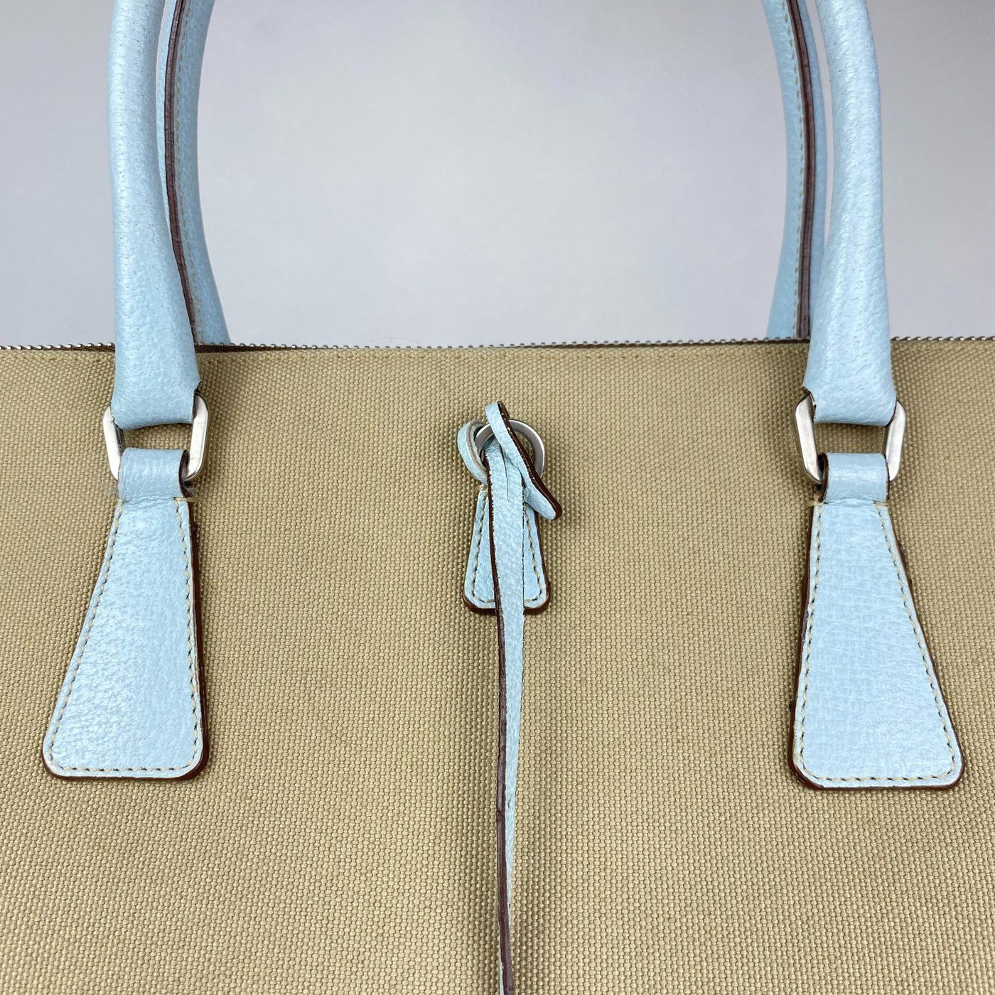 Prada Prada Vintage Canvas and Leather Bowler Bag Size ONE SIZE - 10 Thumbnail