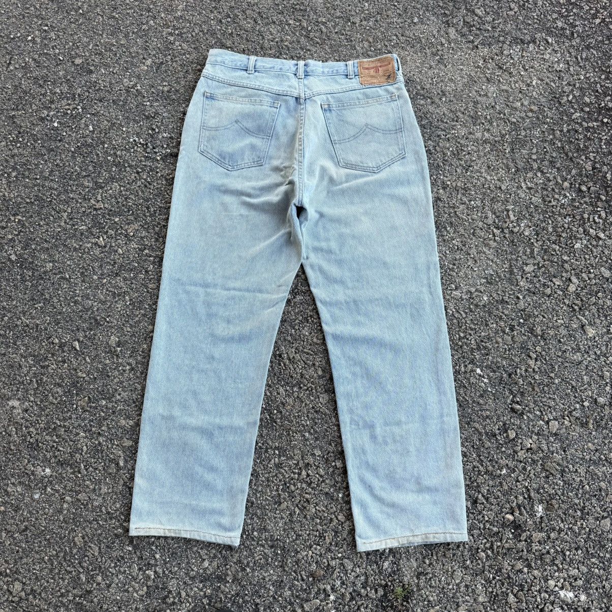 Other VINTAGE RUFF HEWN USA TALON ZIP FADED JEAN DENIM PANTS Size US 34 / EU 50 - 12 Thumbnail