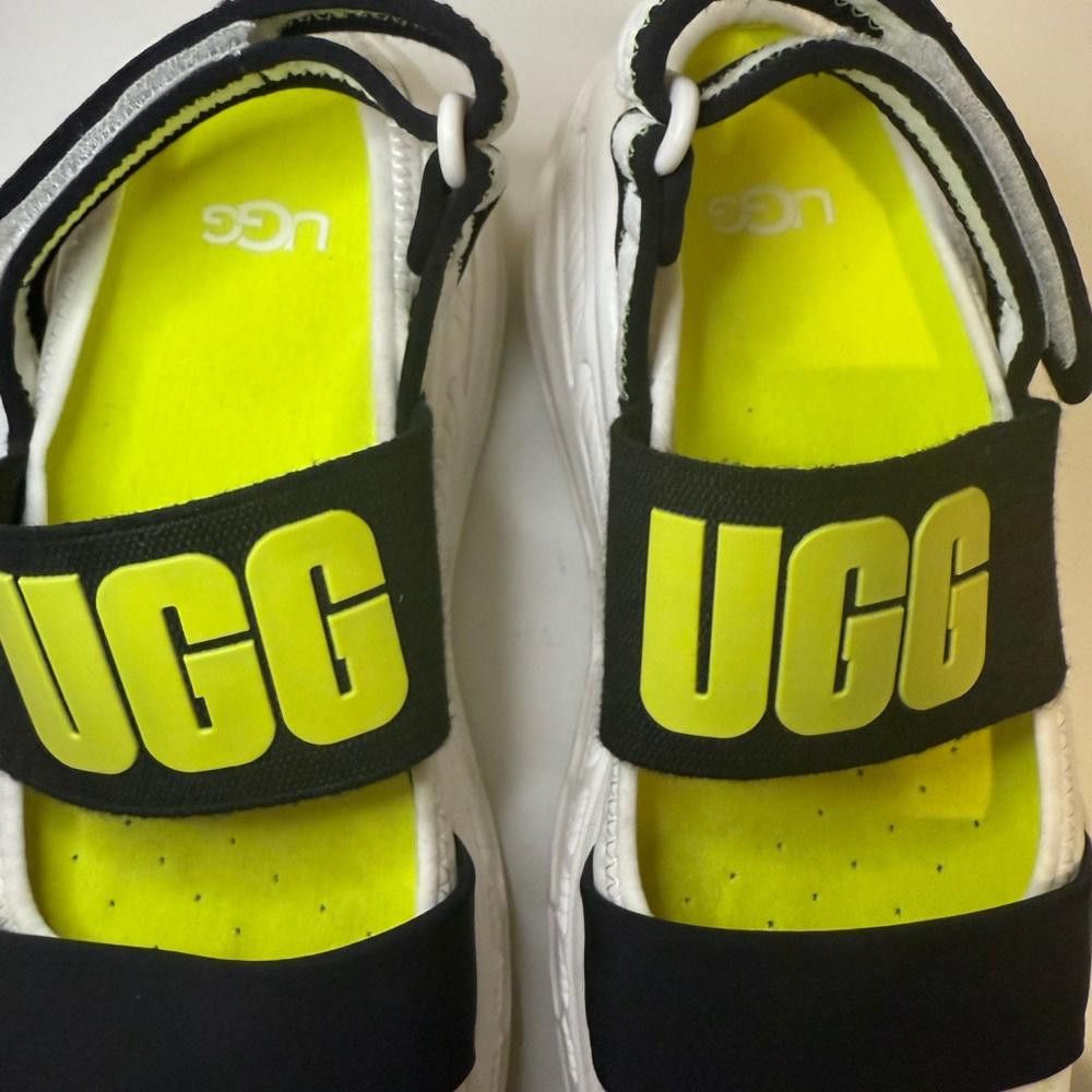 Ugg UGG Slingback Runner Sneaker Sandal White Black & Yellow 6 Size US 6 / IT 36 - 5 Thumbnail