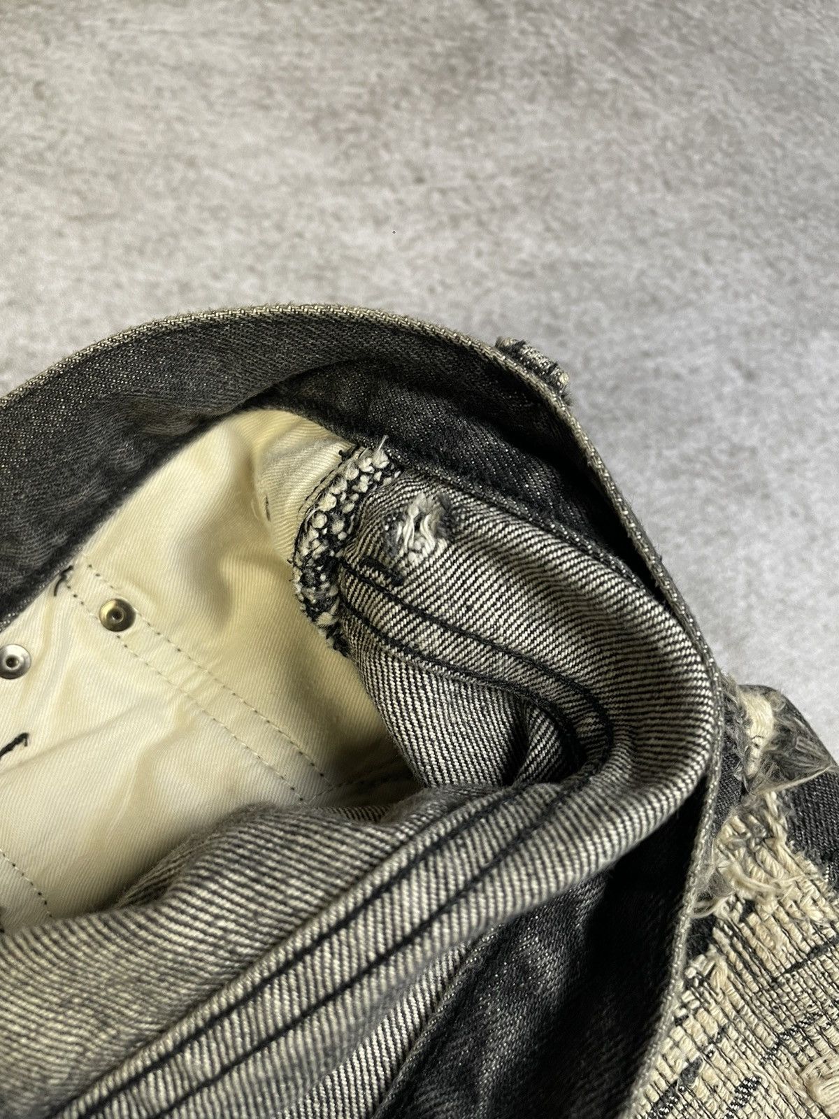 Undercover Undercover AW05 Skull Boro Denim Size US 31 - 13 Thumbnail