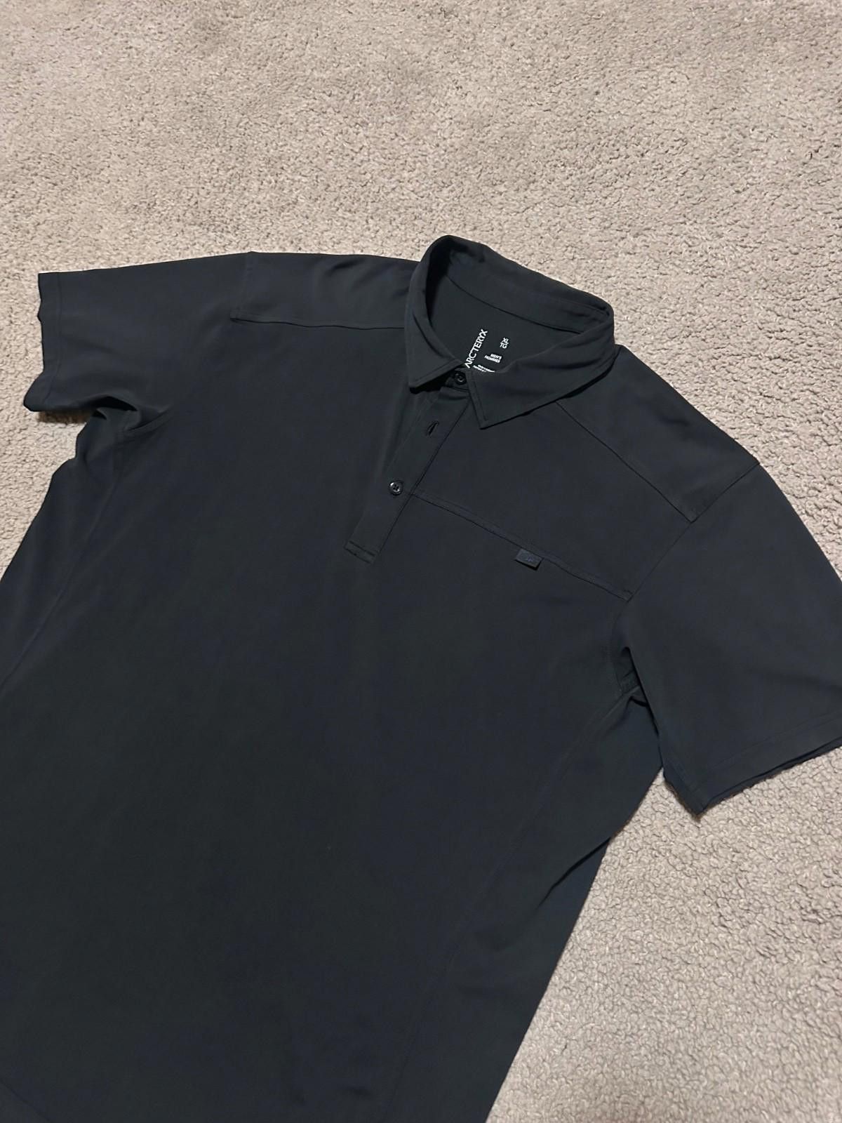 Arc'teryx Arc'teryx Captive Polo Shirt Mens XLarge Faded Black Hiking Size US XL / EU 56 / 4 - 3 Thumbnail