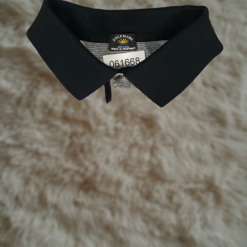 VINTAGE Maus Hoffman Polo Shirt Mens Large Gray Short Sleeve