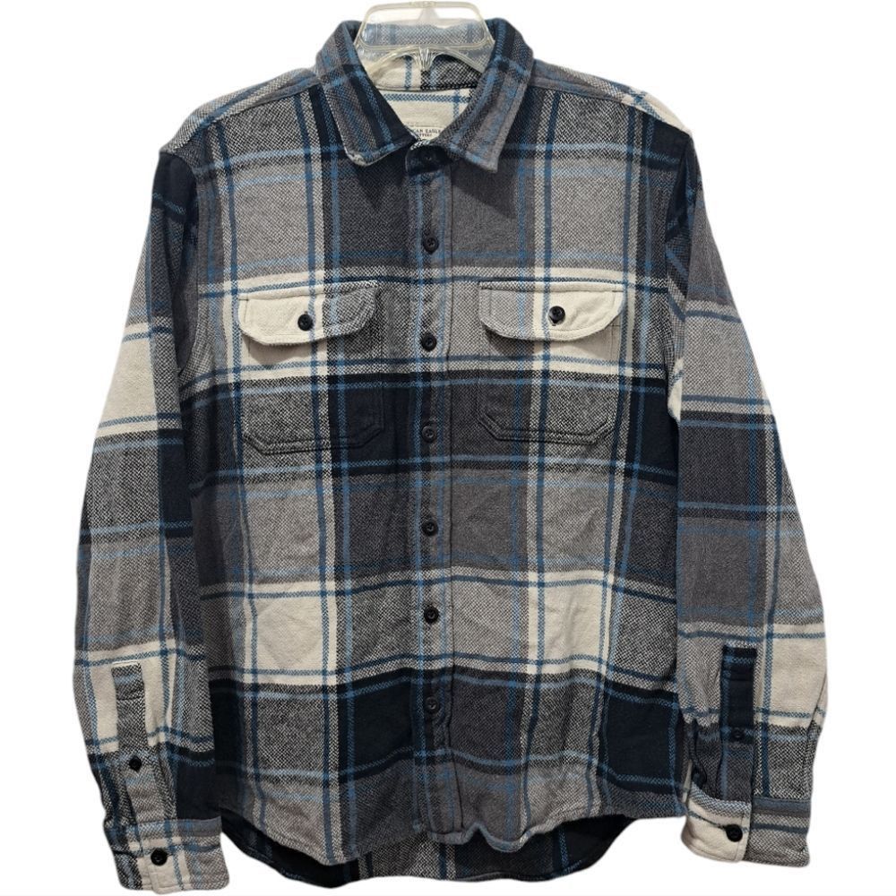 American Eagle Outfitters American Eagle Outfitters Button Front Plaid Shacket Large Size L / US 10 / IT 46 - 1 Thumbnail