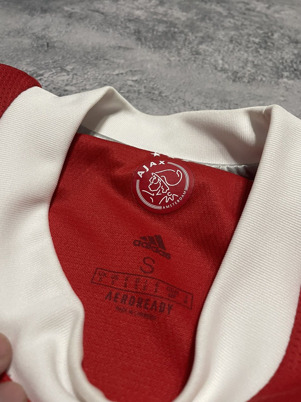 Adidas × Vintage AJAX HOME FOOTBALL SHIRT 2021/2022 SOCCER JERSEY ADIDAS Size US S / EU 44-46 / 1 - 3 Thumbnail