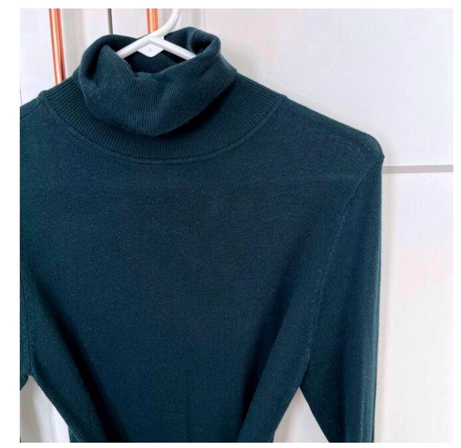 Designer ELIZA J.TURTLENECK GREEN LONG SLEEVE DRESS - L. Size L / US 10 / IT 46 - 5 Thumbnail