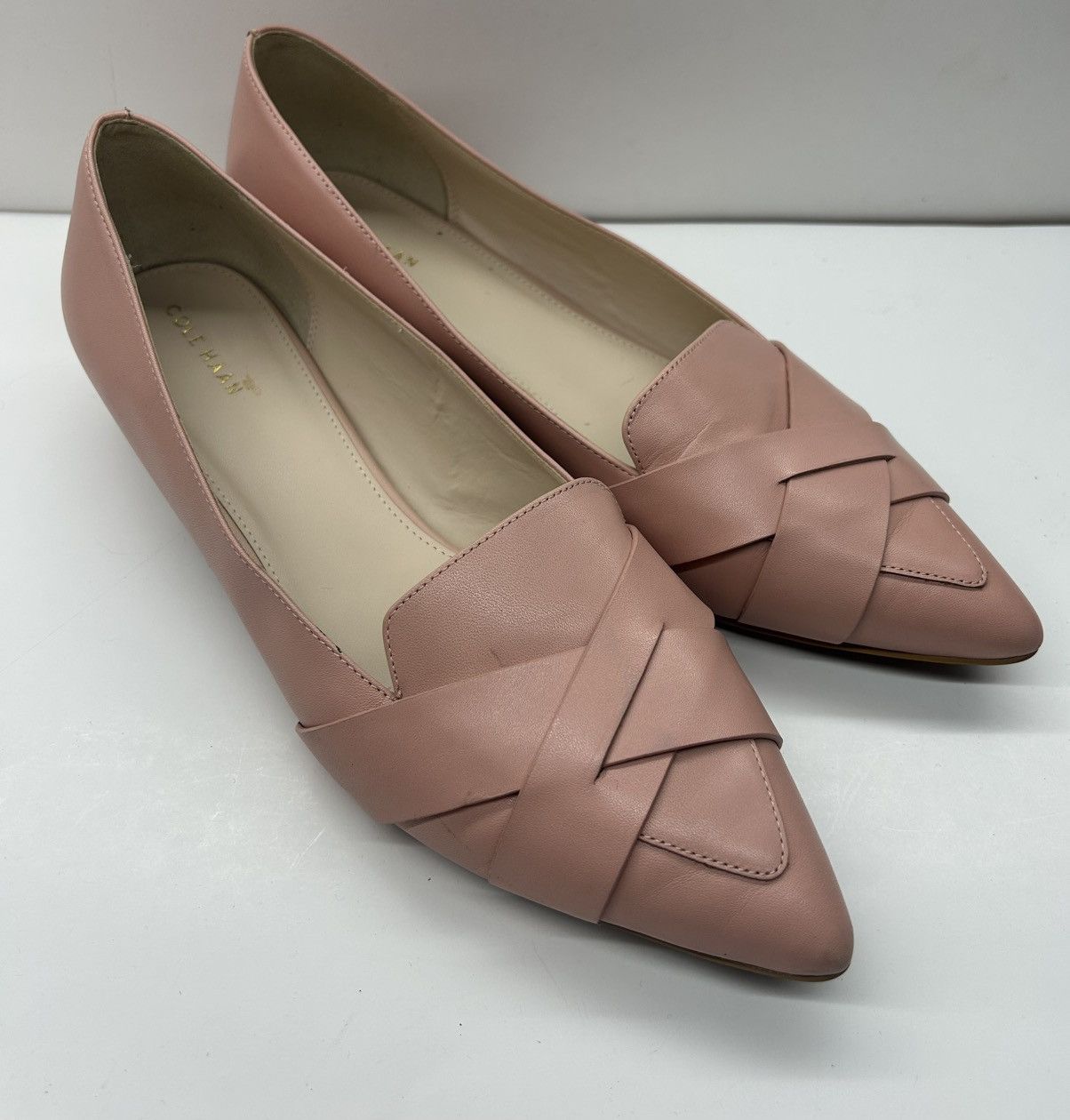 Cole Haan Cole Haan Camila Skimmer Blush Pointed Toe Flat Loafer Size US 11 / IT 41 - 1 Thumbnail