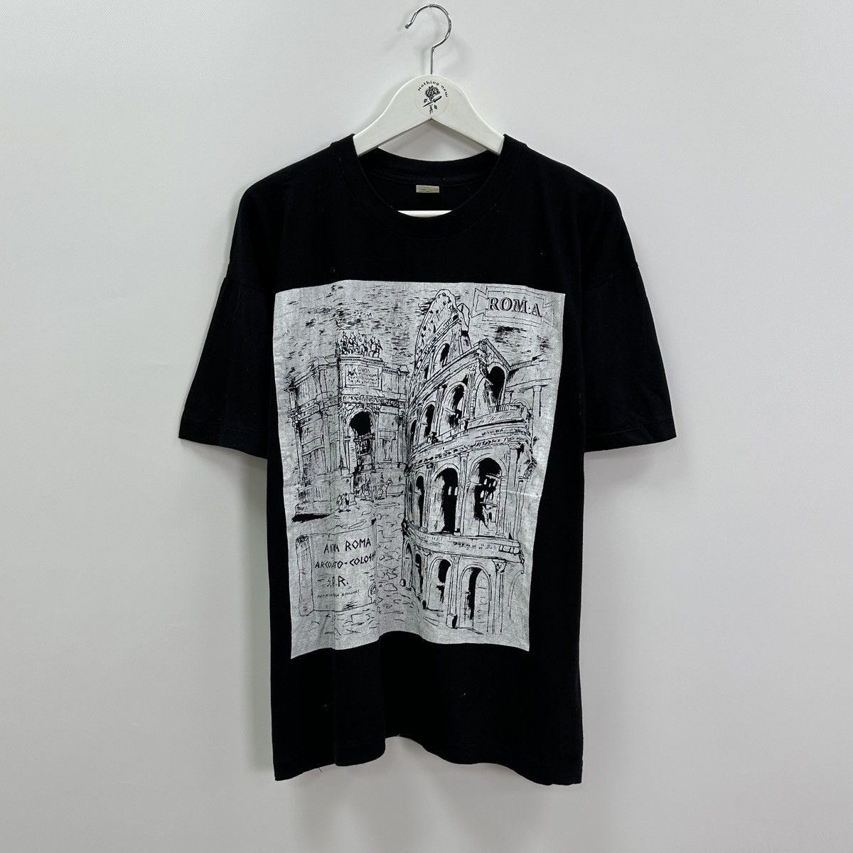 Vintage Vintage 90s Ancient Rome Coliseum Art graphic tee Antica Size US XXL / EU 58 / 5 - 1 Thumbnail