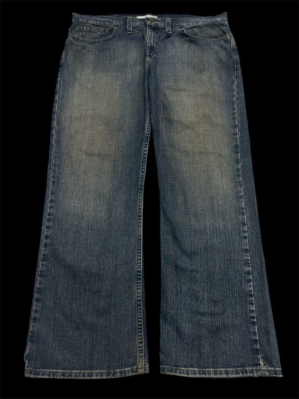 Japanese Brand Waist-36 FLARE 90s Style Route Rusty Mudwash Sick Jeans Size US 36 / EU 52 - 1 Thumbnail