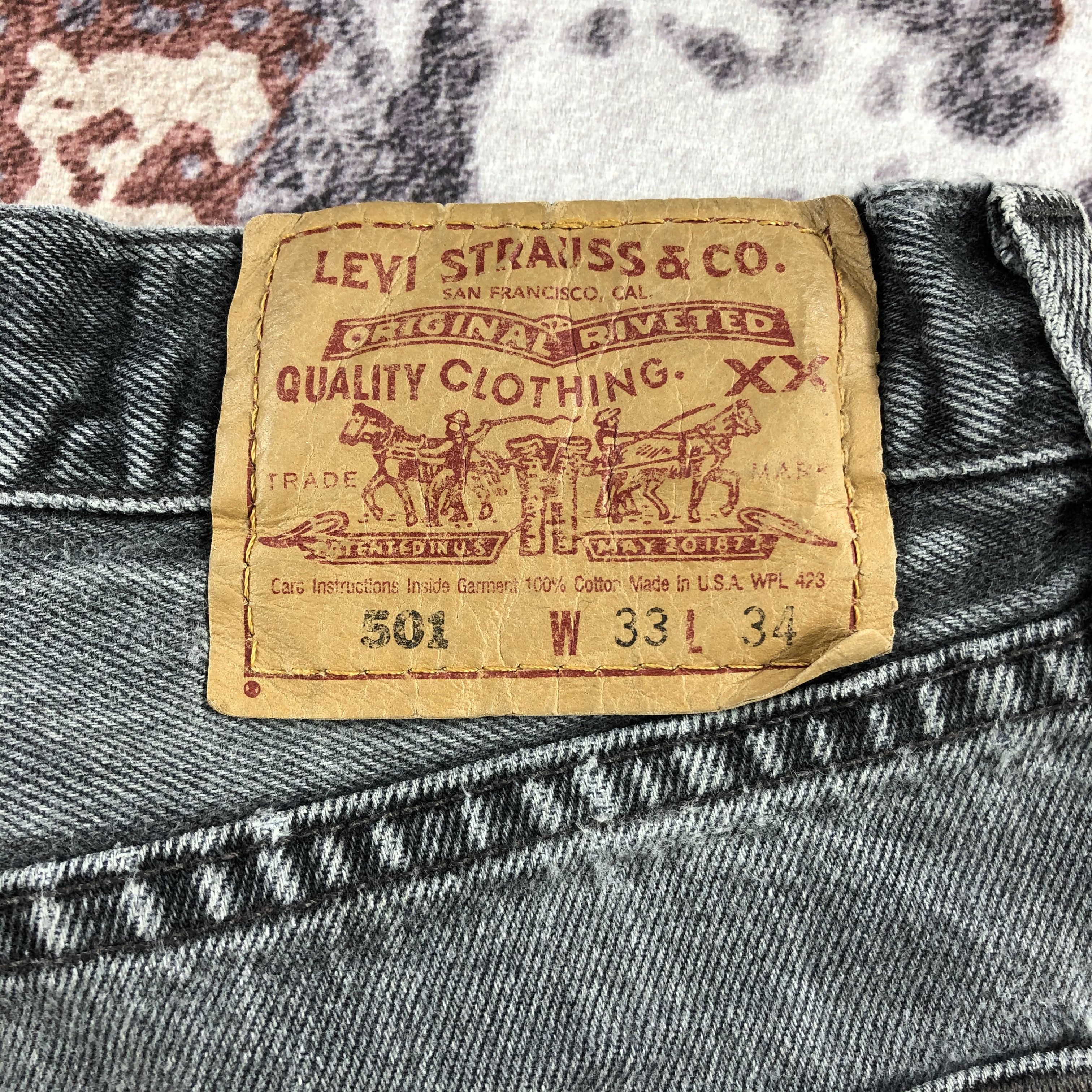 Levi's × Vintage Vintage 90s Levis 501 Ash Gray Jeans-JM2392 Size US 32 / EU 48 - 7 Thumbnail