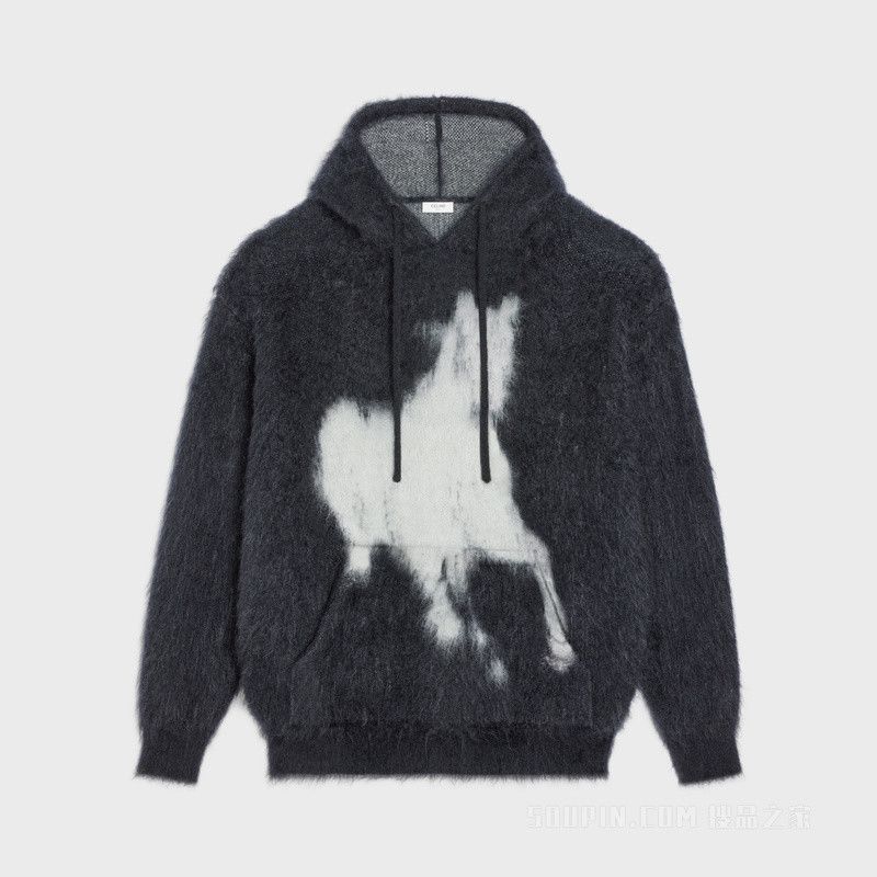 Celine o1bcso1str0124 2AC15612S.38OW Hoodie in Black/Off White Size US L / EU 52-54 / 3 - 1 Thumbnail