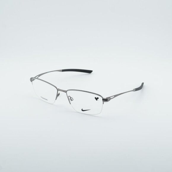 Nike NIKE 6045 070 Eyeglasses Gunmetal 56mm Rectangle Frame Size ONE SIZE - 9 Thumbnail