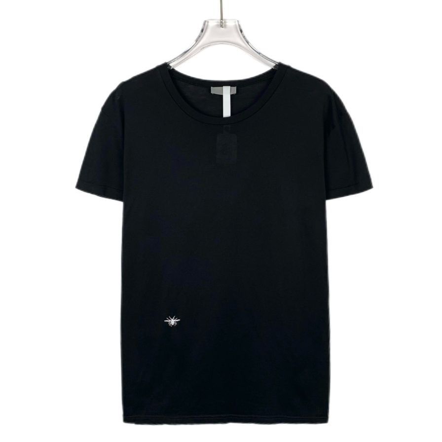 Dior Dior Embroidered Bee Round-Neck Black Cotton Short-Sleeve T- Size US XXS / EU 40 - 1 Thumbnail