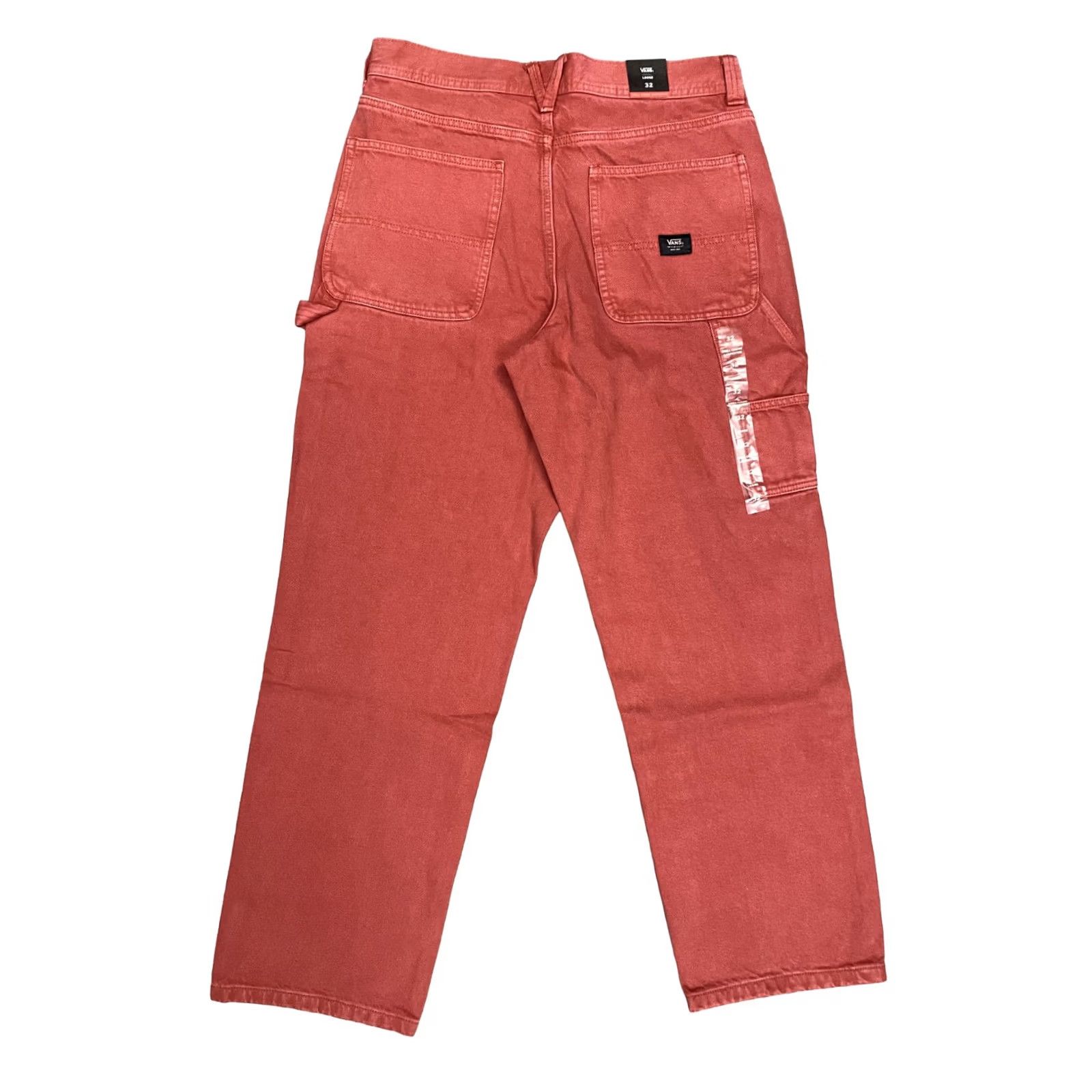 Vans Vans Drill Chore Carpenter Loose Denim Pant Mens Size 32 Red Ochre Brand New Size US 32 / EU 48 - 3 Thumbnail