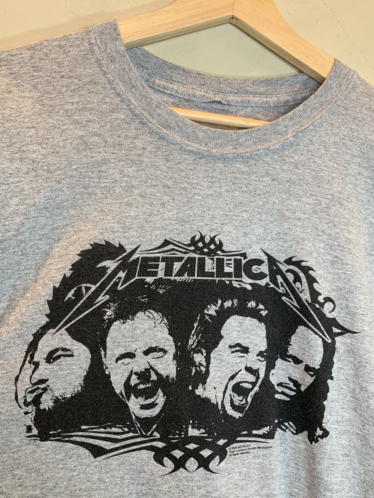 Metallica *RARE* Vintage Metallica Portrait Art 2005 Y2K Metal T-Shirt Size US L / EU 52-54 / 3 - 2 Thumbnail