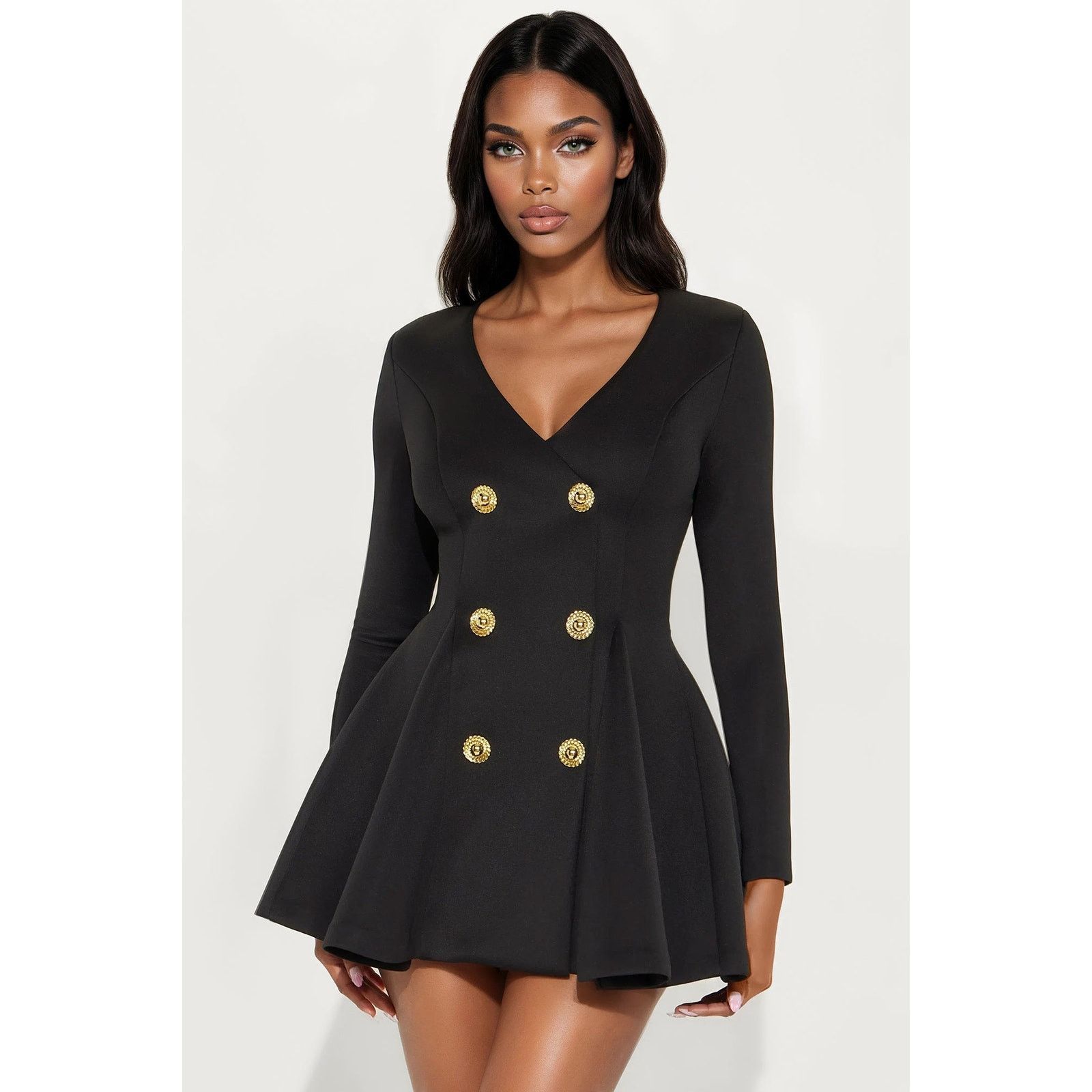 Other Queen Of Everything Long Sleeve Mini Dress - Black - Size M Size M / US 6-8 / IT 42-44 - 1 Thumbnail