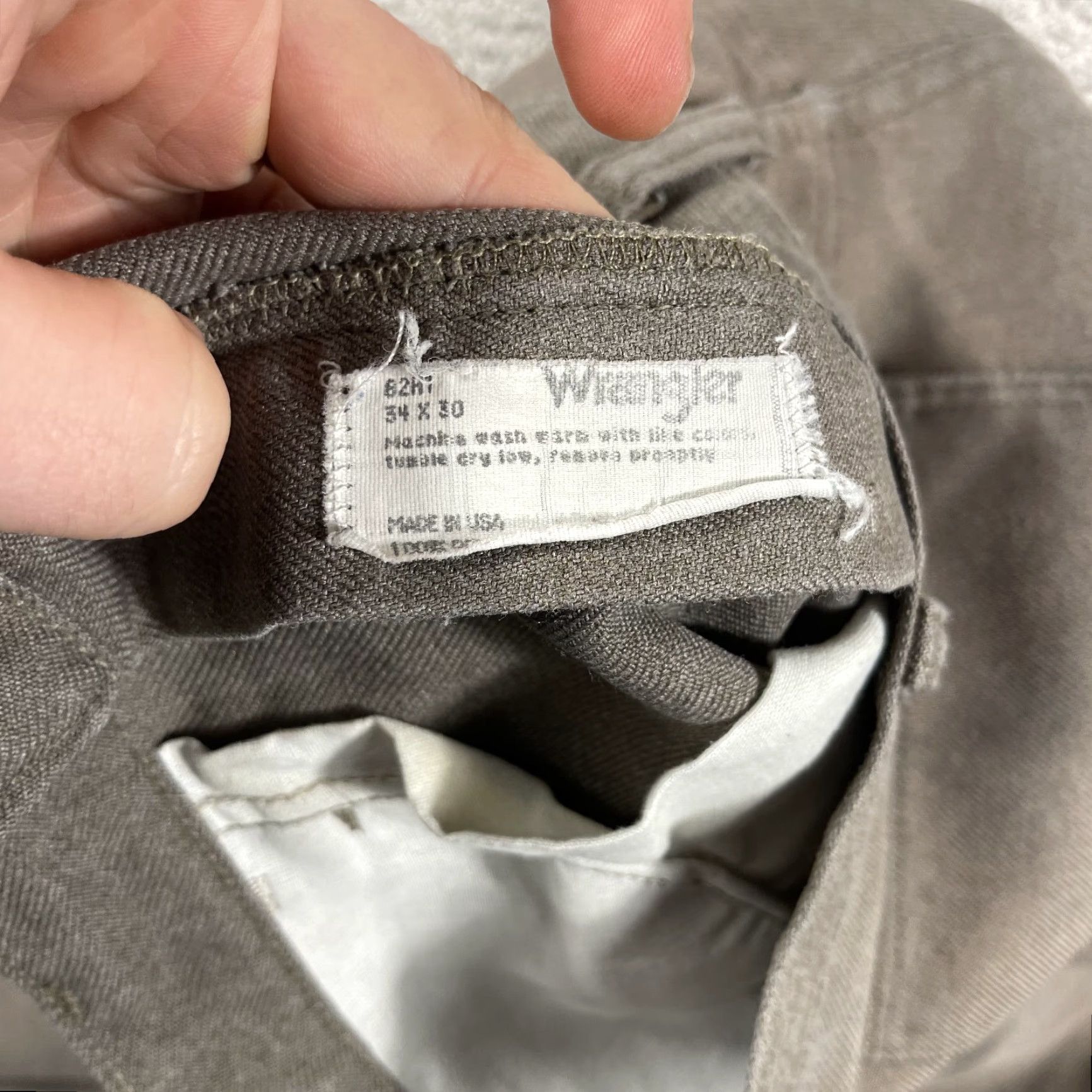 Wrangler VINTAGE Wrangler Dress Jeans Mens 32x29 Beige Brown Polyester Bootcut USA Cowboy Jeans Mens 32x29 Brown Beige Polyester Bootcut Cowboy Wrangler Size US 32 / EU 48 - 3 Thumbnail